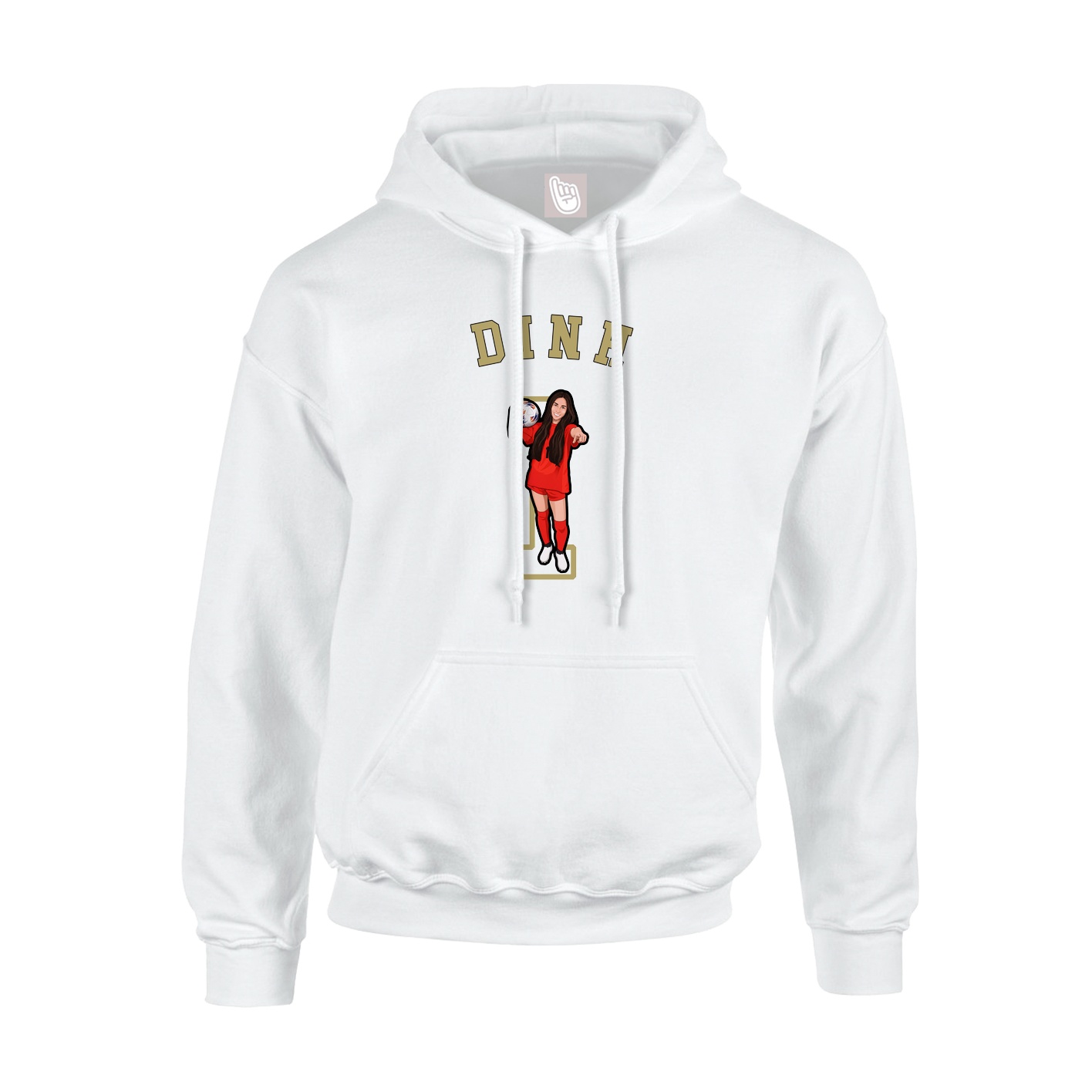 Hoodie — Shirsey Arch in White