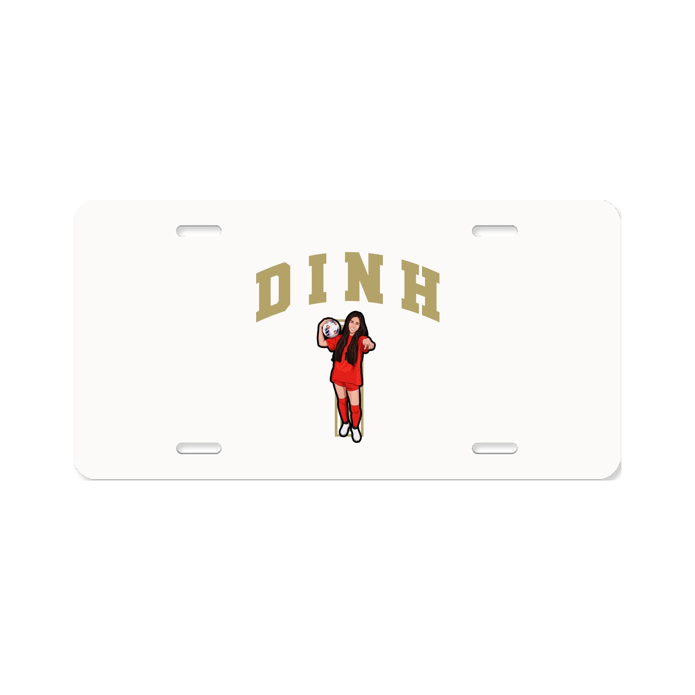 License Plate — Number in Classic
