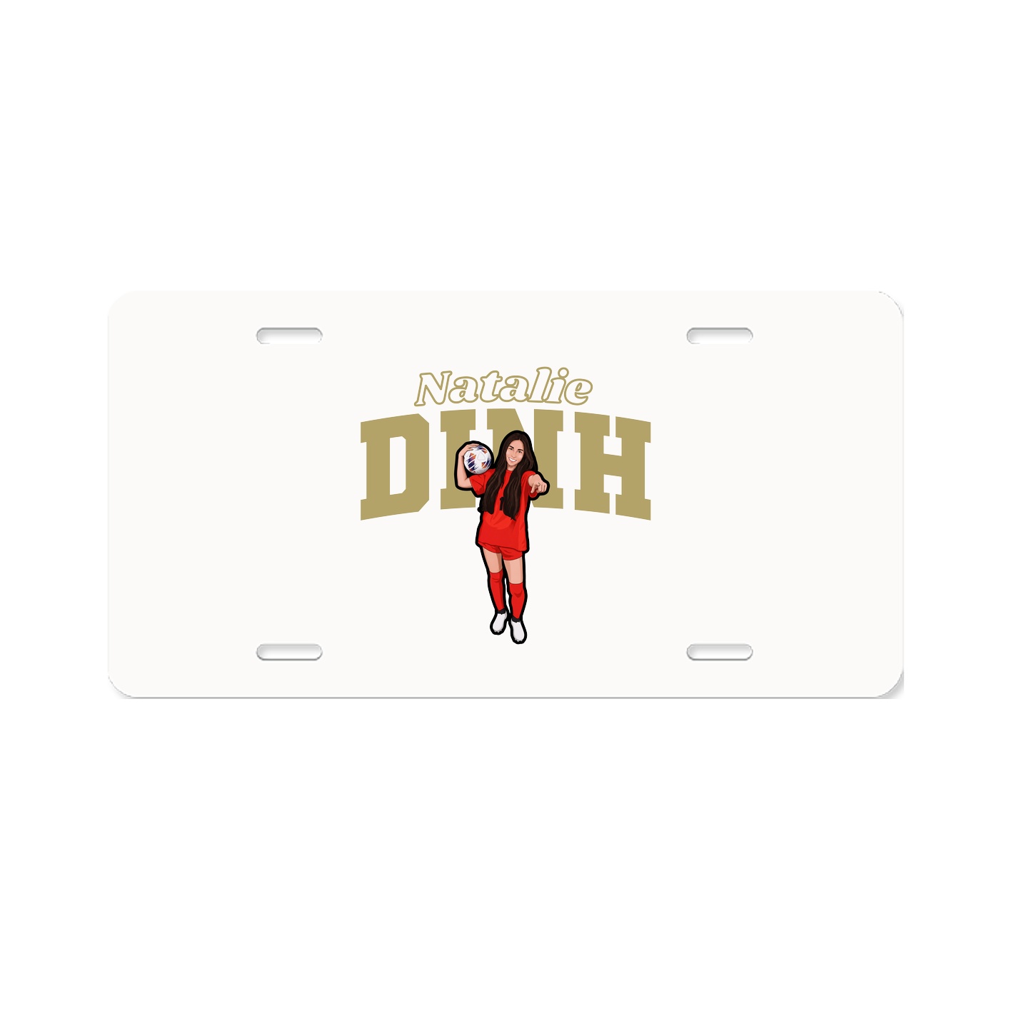 License Plate — Name Arch in Classic