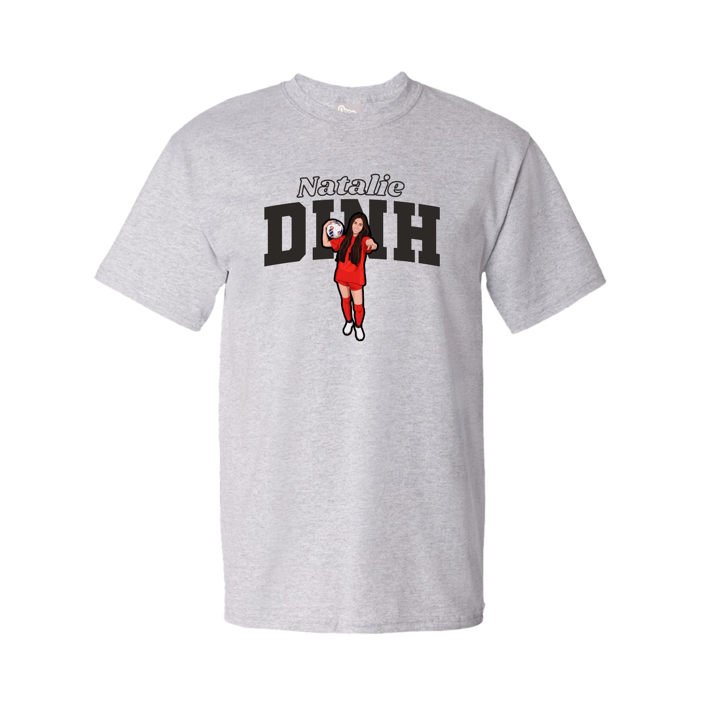 Youth Tee — Name Arch in Grey