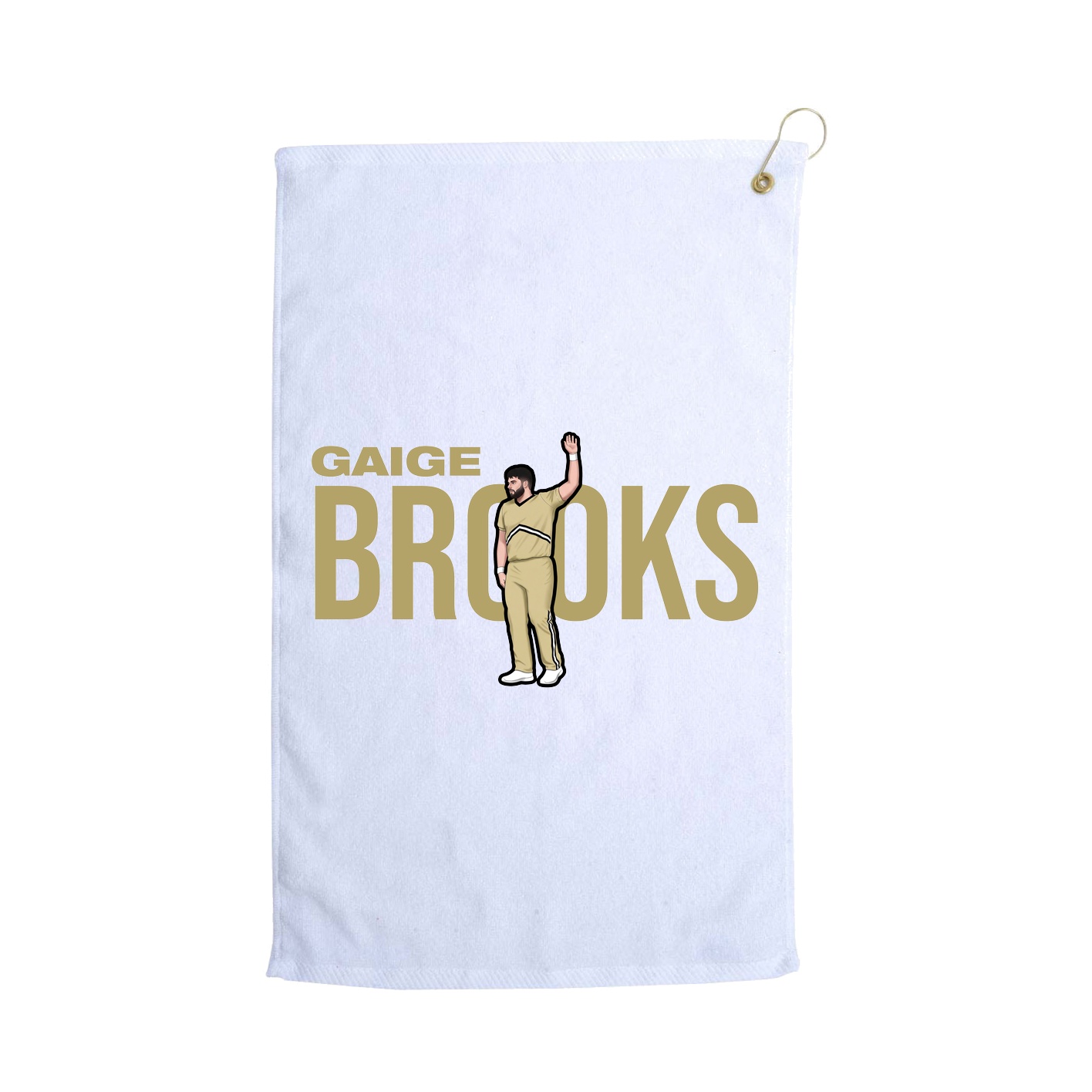 Golf Towel — Player Name in White