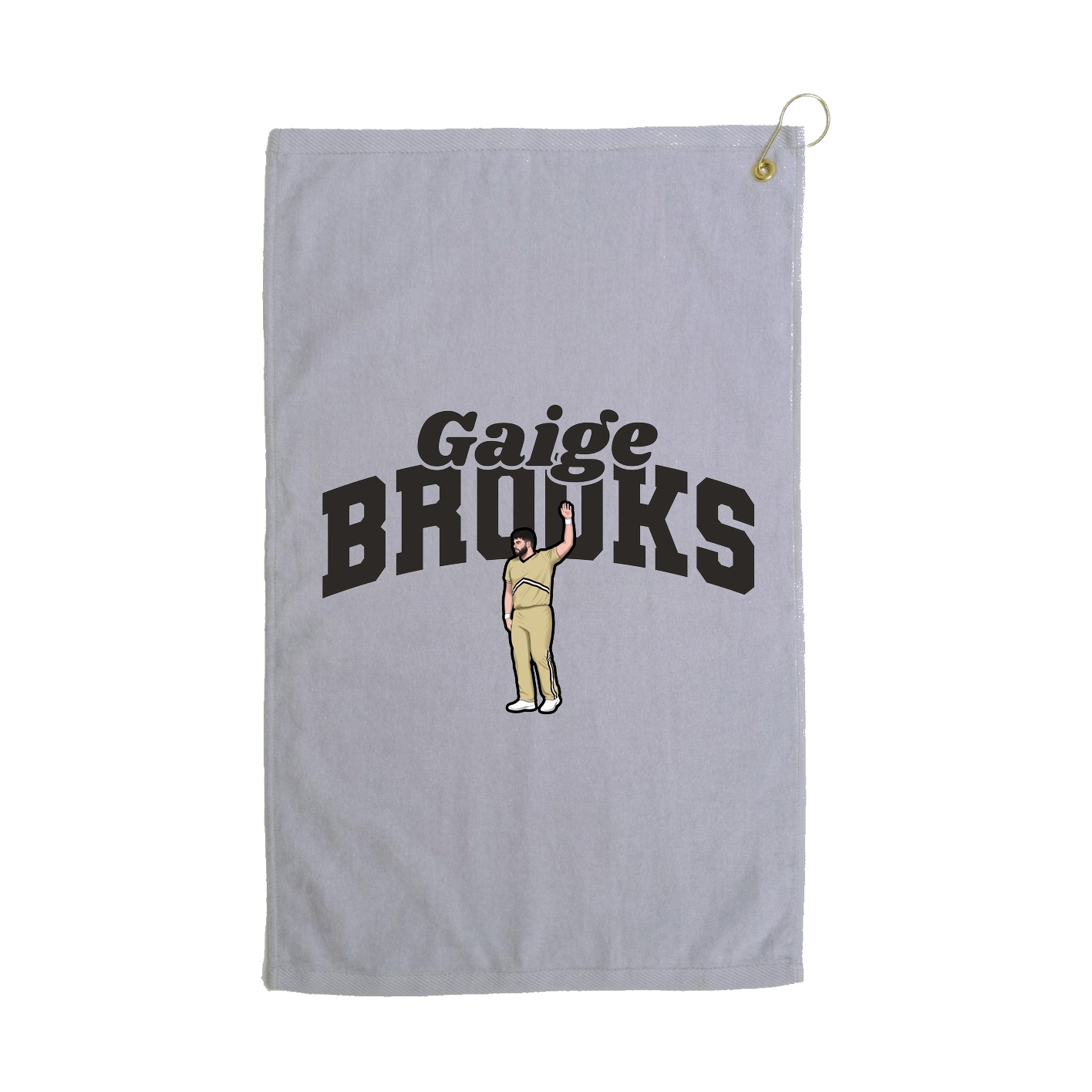 Golf Towel — Signature Arch in Grey