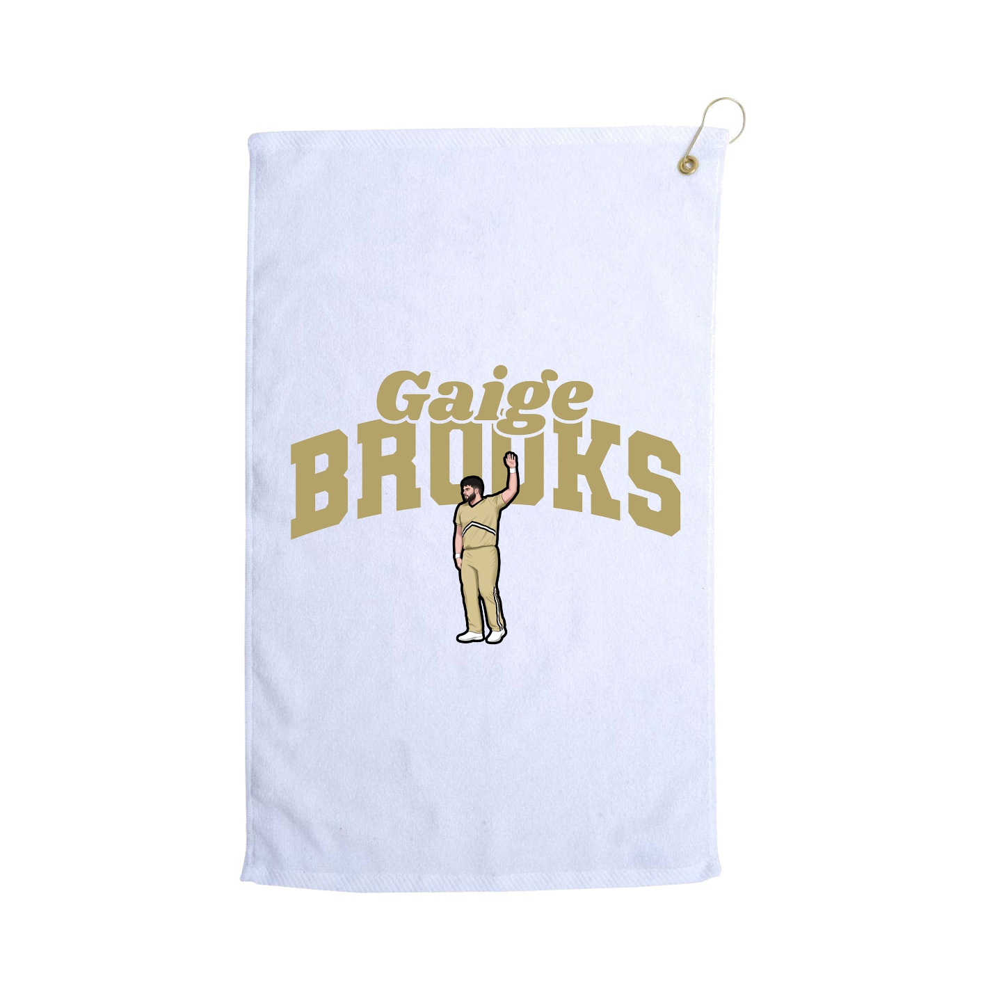 Golf Towel — Signature Arch in White