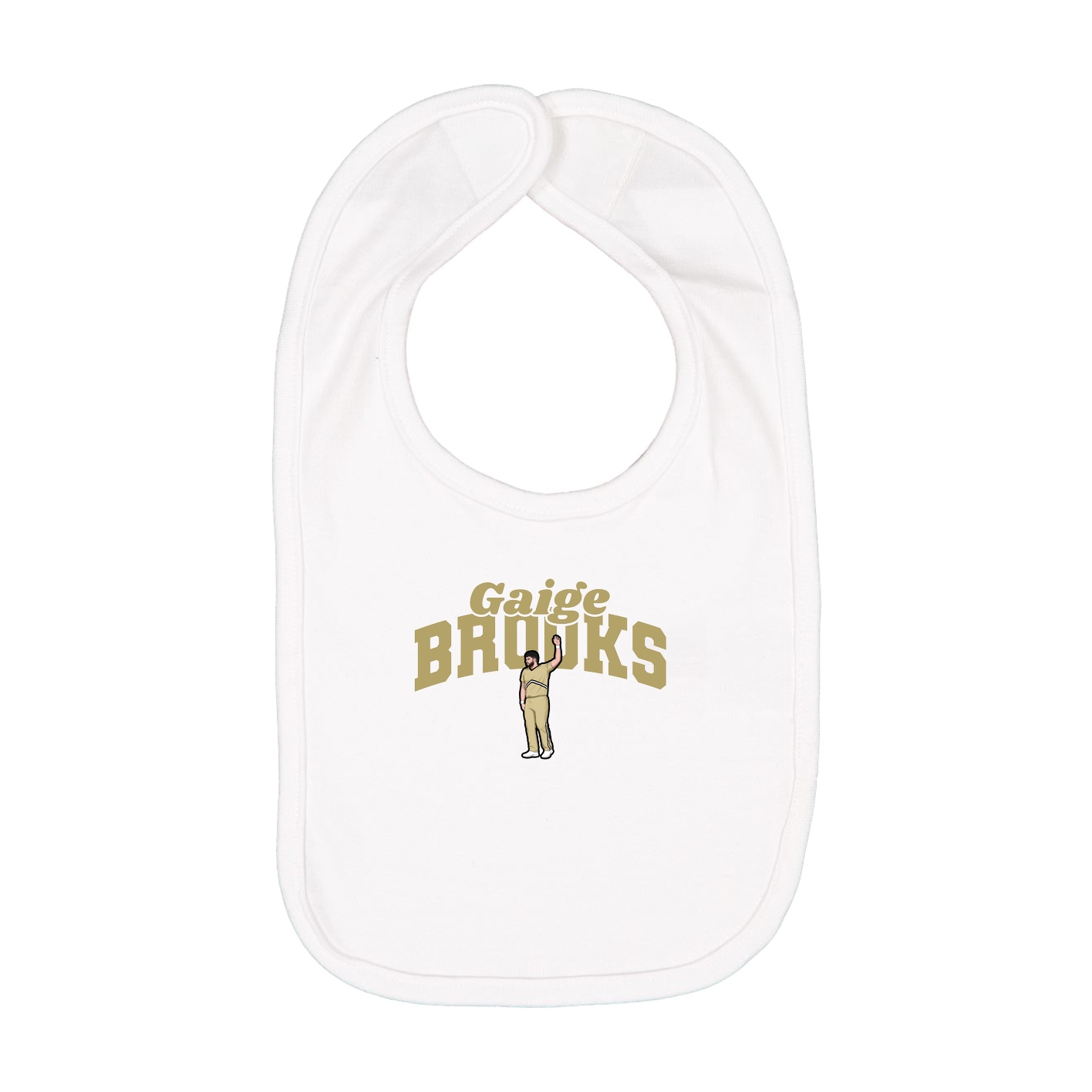 Infant Bib — Signature Arch in White