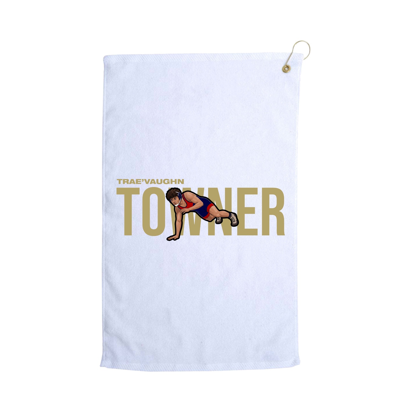 Golf Towel — Player Name in White