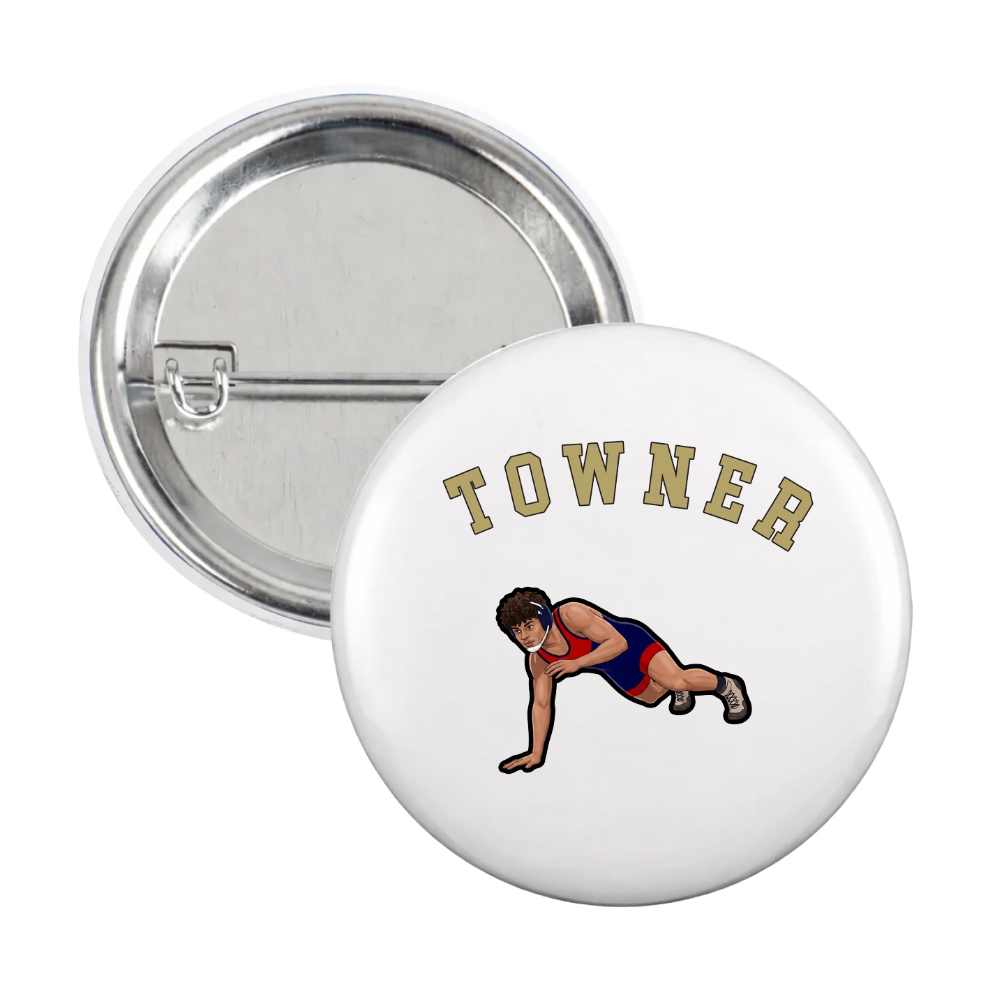 Game Day Button — Shirsey Arch in White