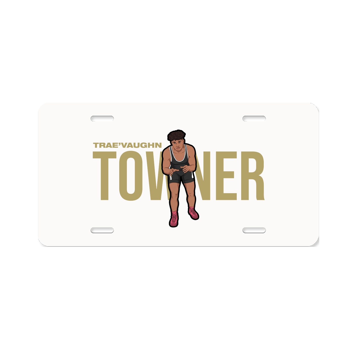License Plate — Player Name in Classic