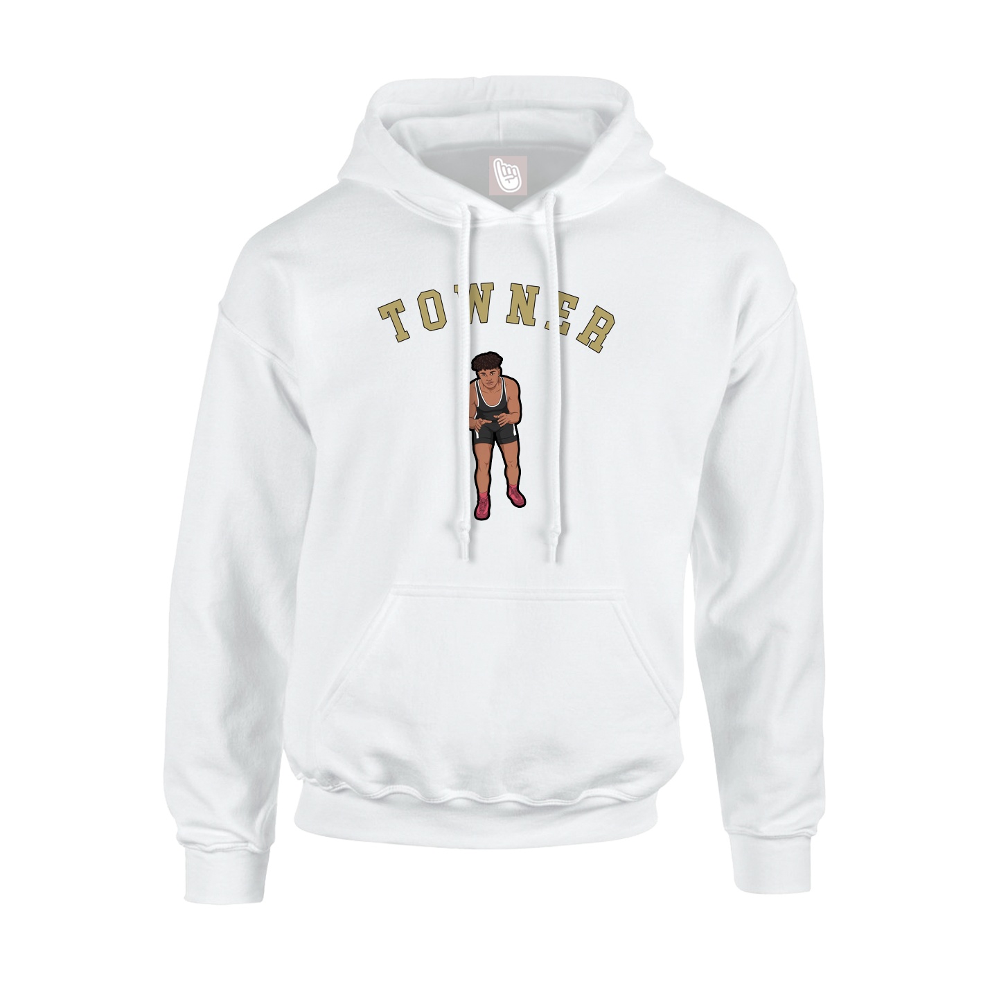 Youth Hoodie — Shirsey Arch in White