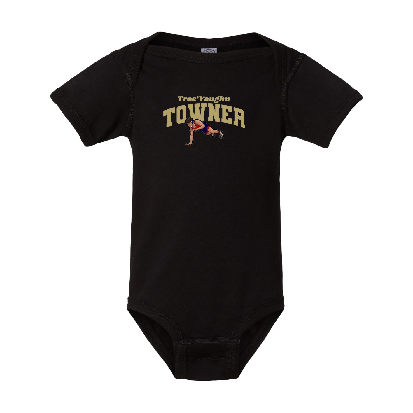 Baby Onesie — Signature Arch in Black