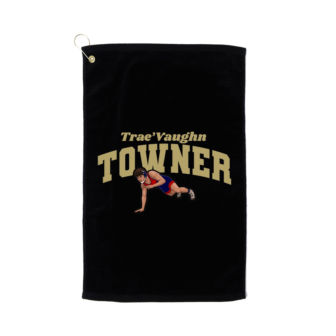 Golf Towel — Signature Arch in Black