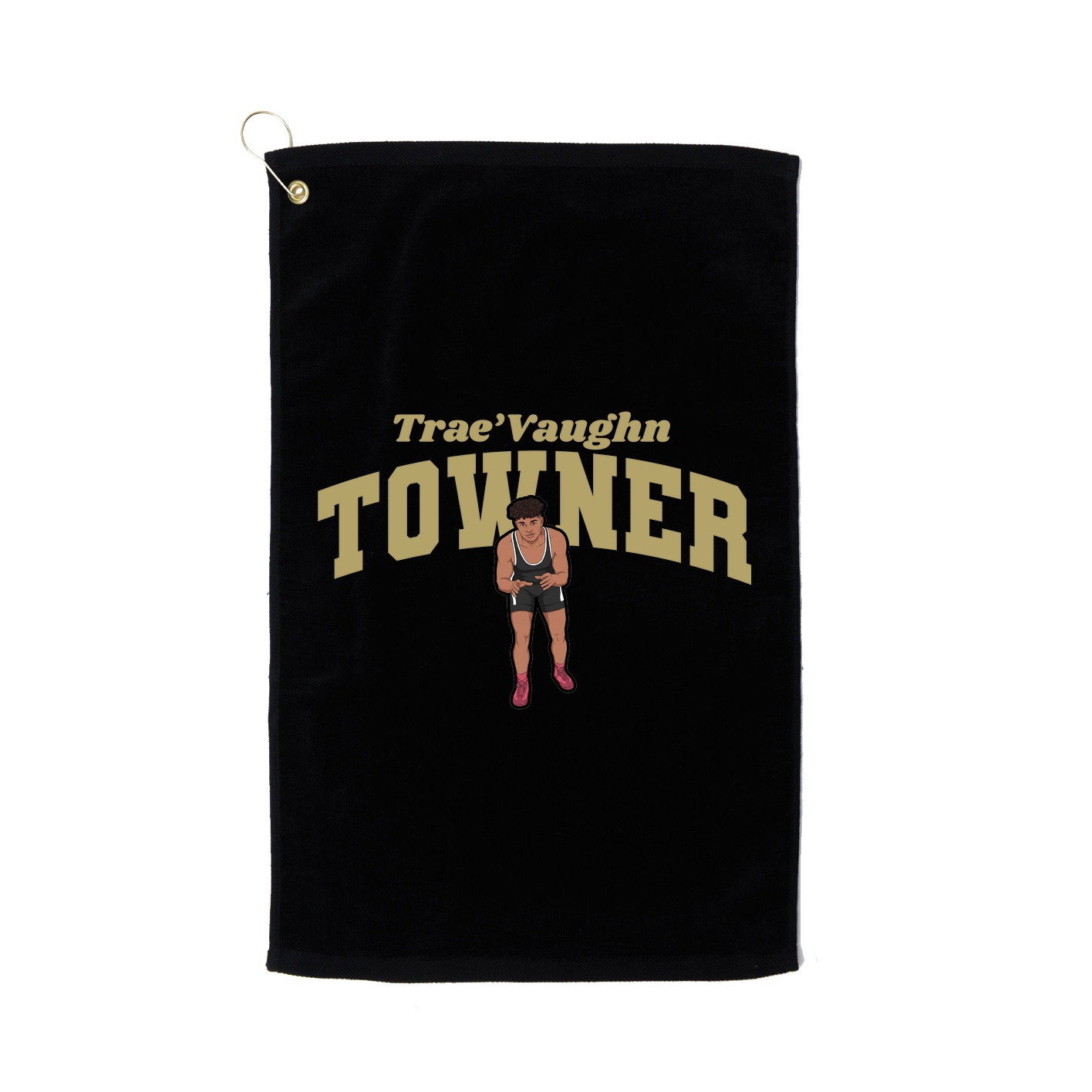 Golf Towel — Signature Arch in Black