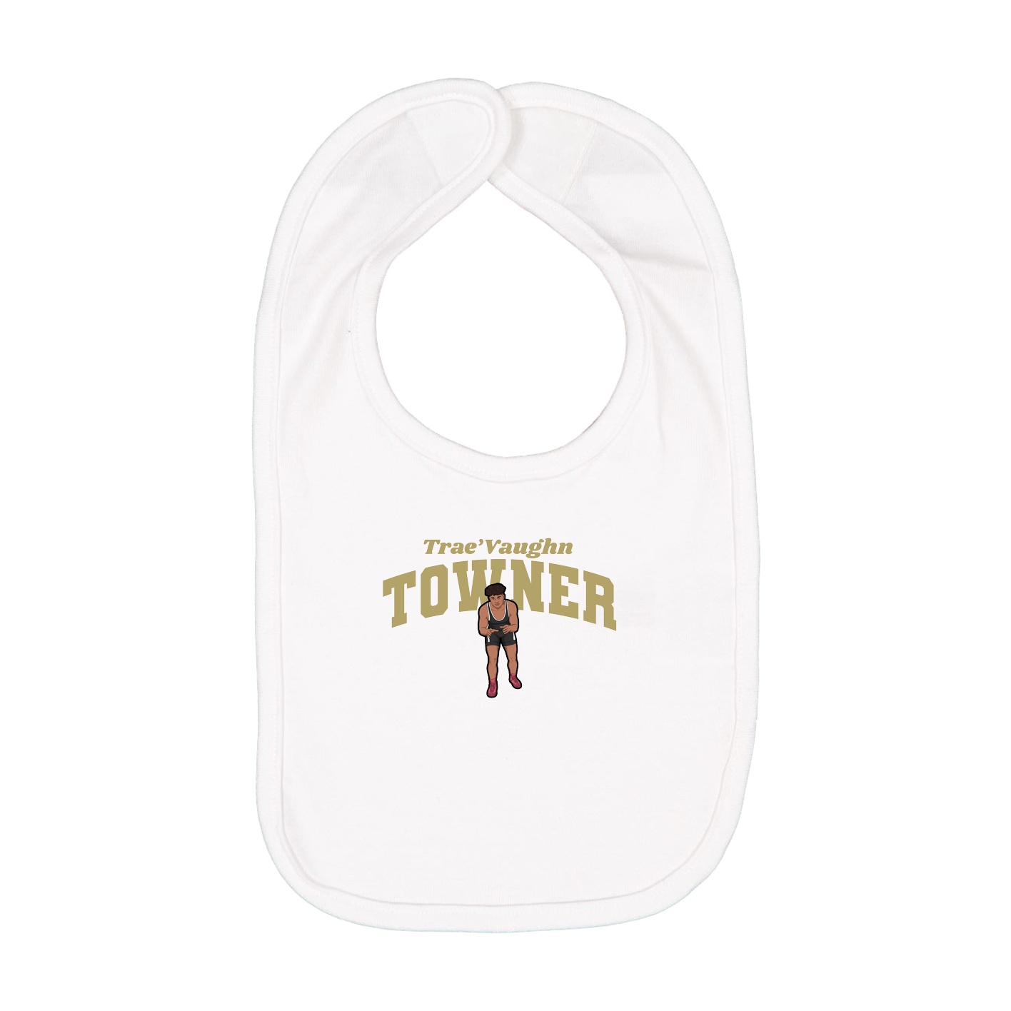Infant Bib — Signature Arch in White