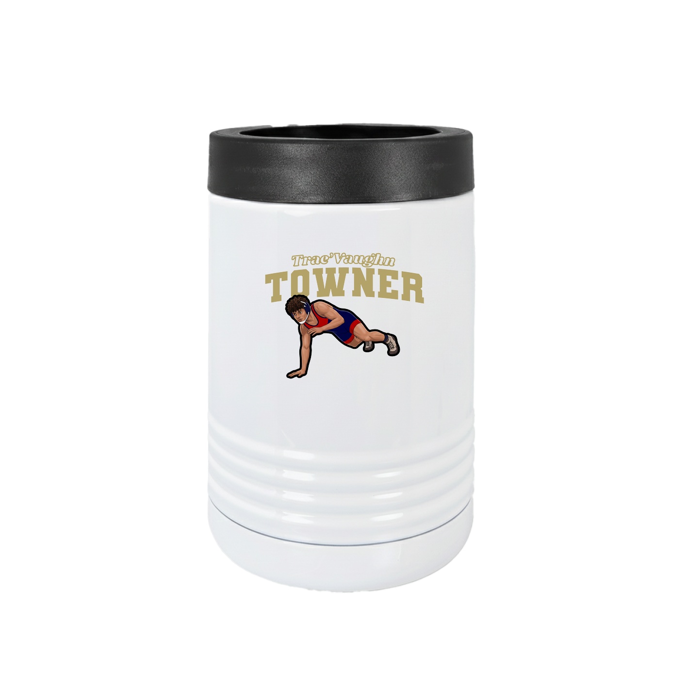 Beverage Holder — Name Arch in White