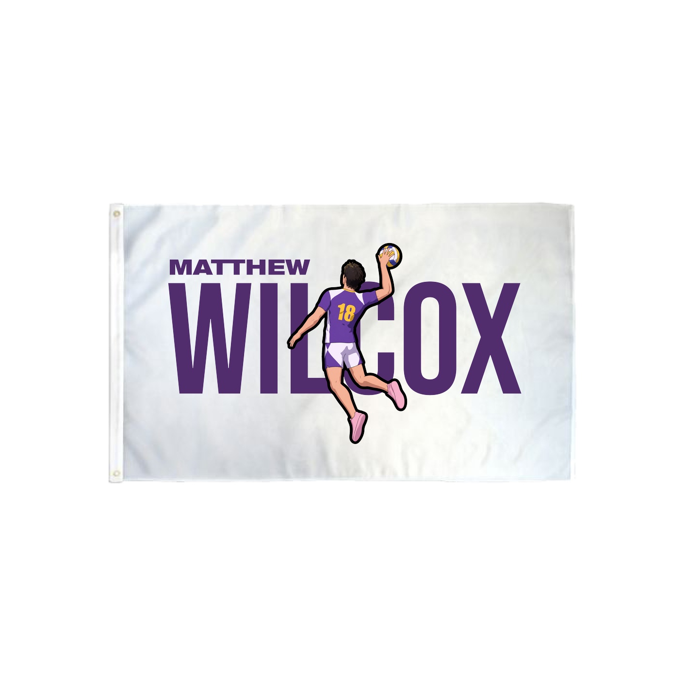 3x5 Flag — Player Name in Classic