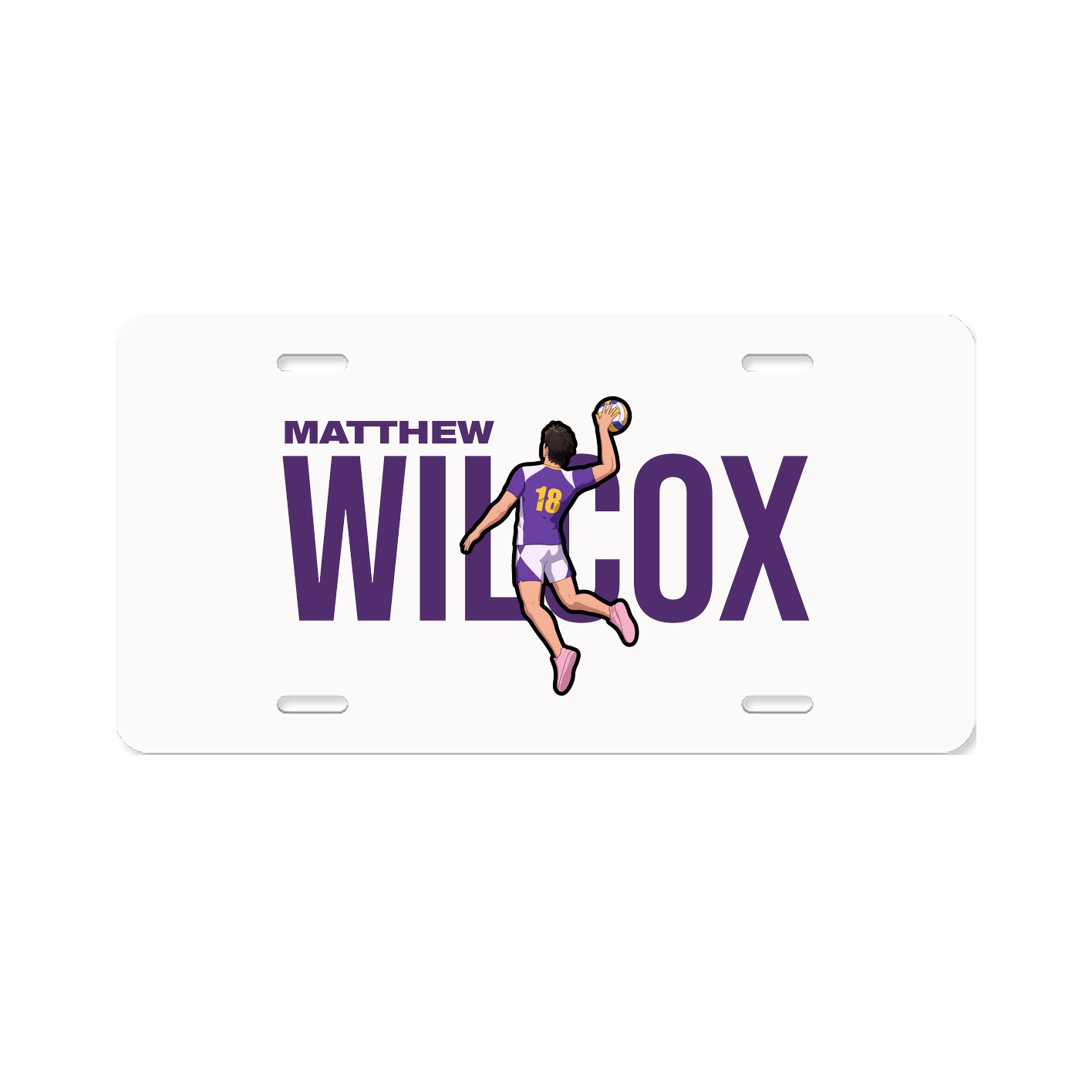 License Plate — Player Name in Classic