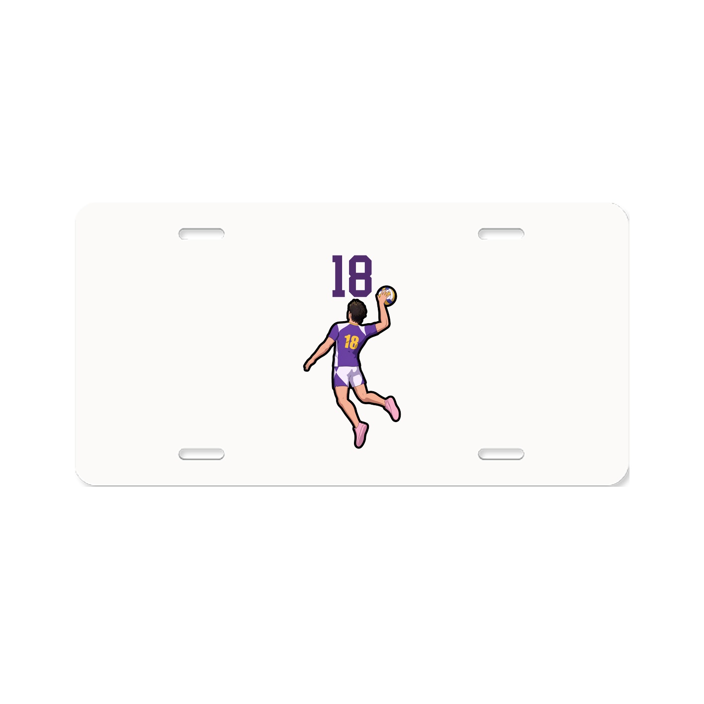 License Plate — Number Top in Classic