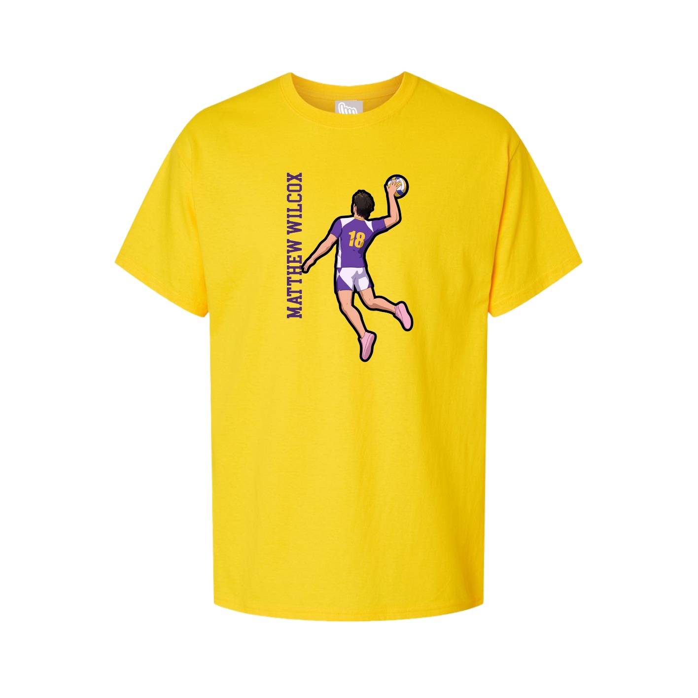 Tee — Name Vertical in Gold
