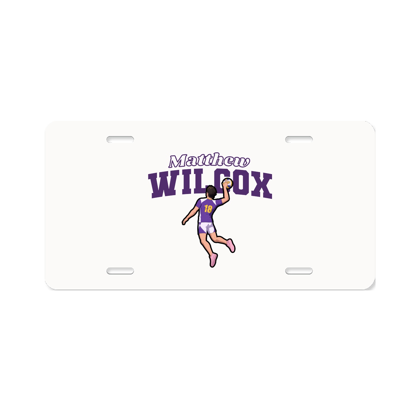 License Plate — Name Arch in Classic
