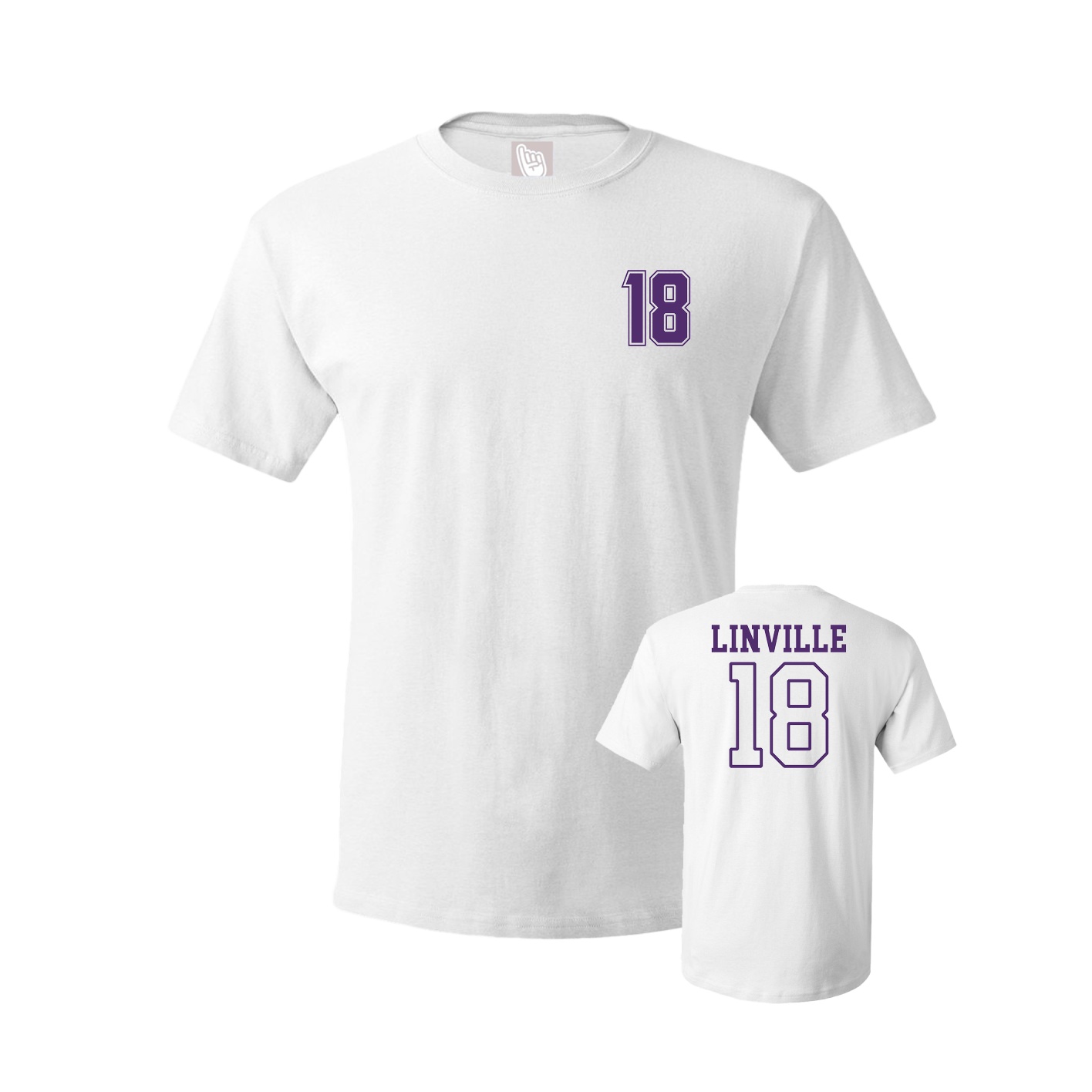 Youth Tee — Chest Back in White