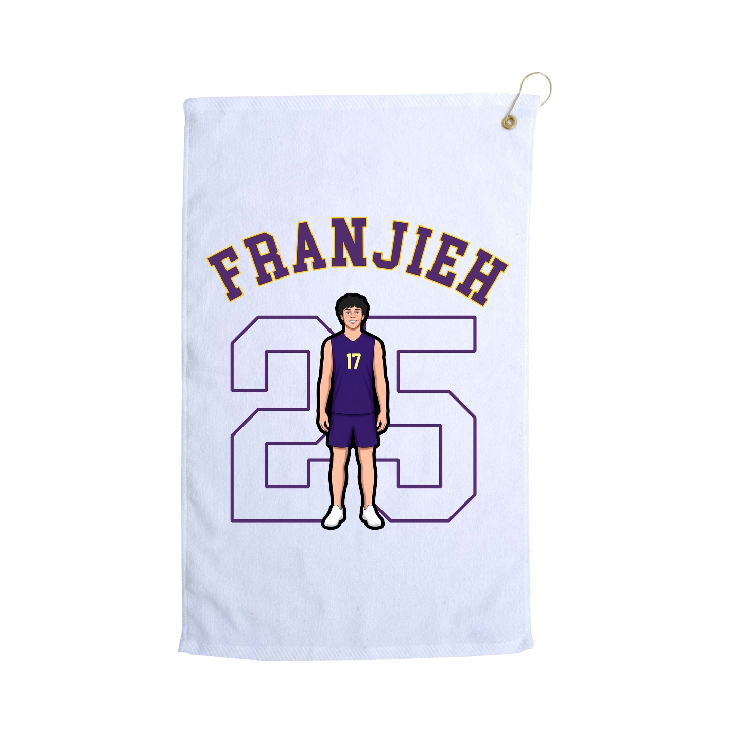 Golf Towel — Shirsey Arch in White