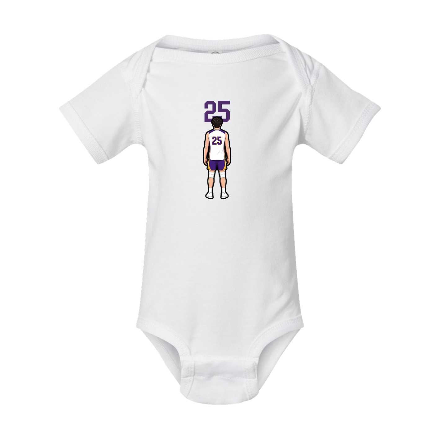 Baby Onesie — Number Top in White