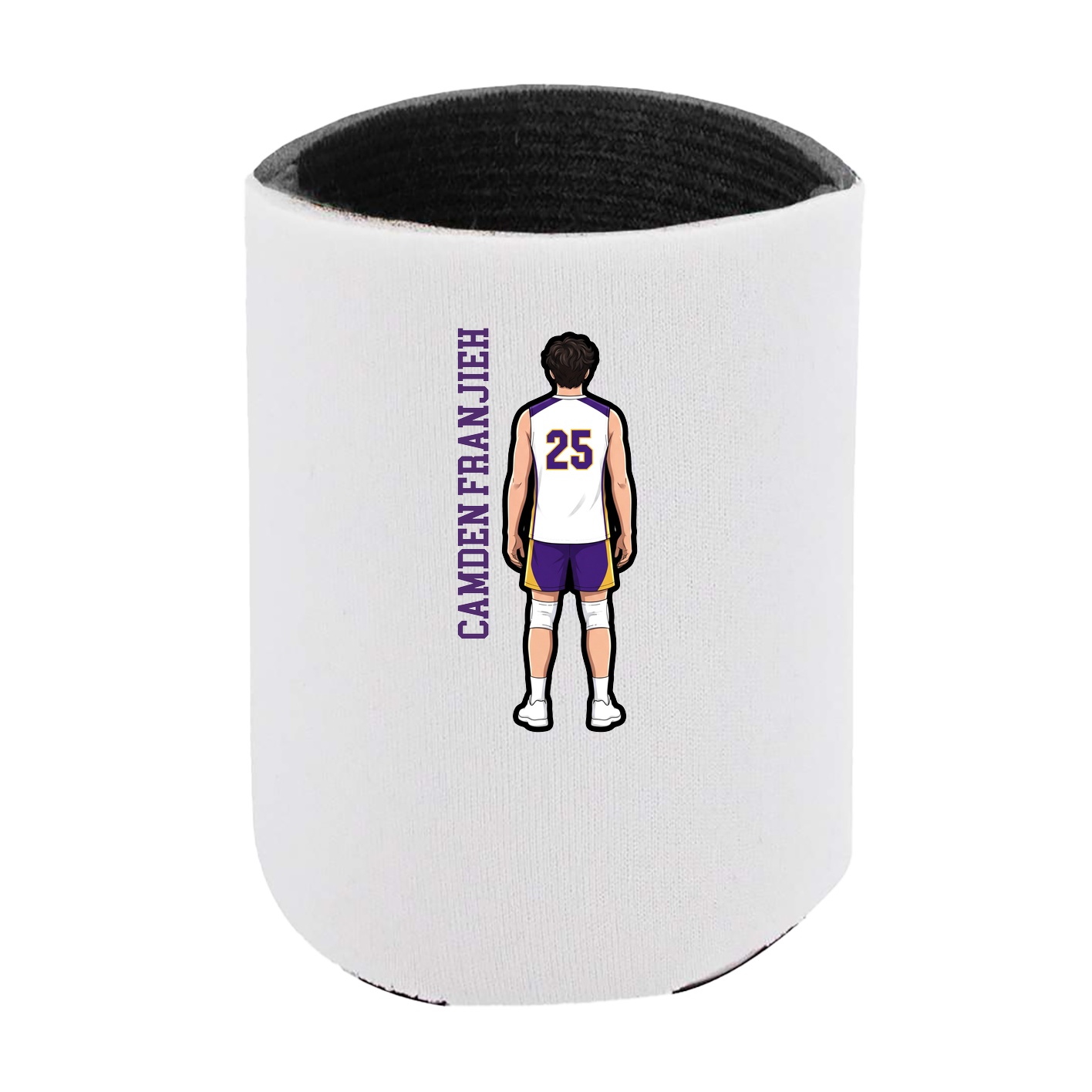 Can Holder — Name Vertical in White