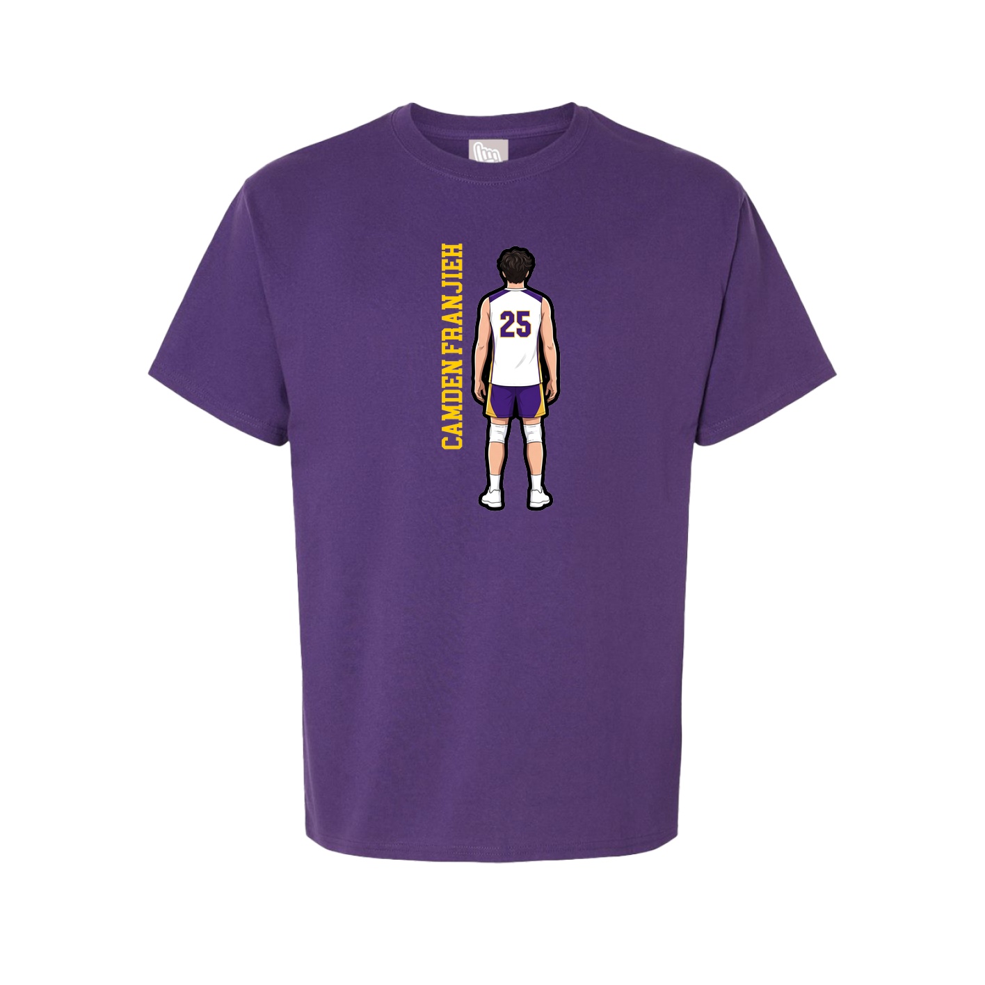 Tee — Name Vertical in Purple