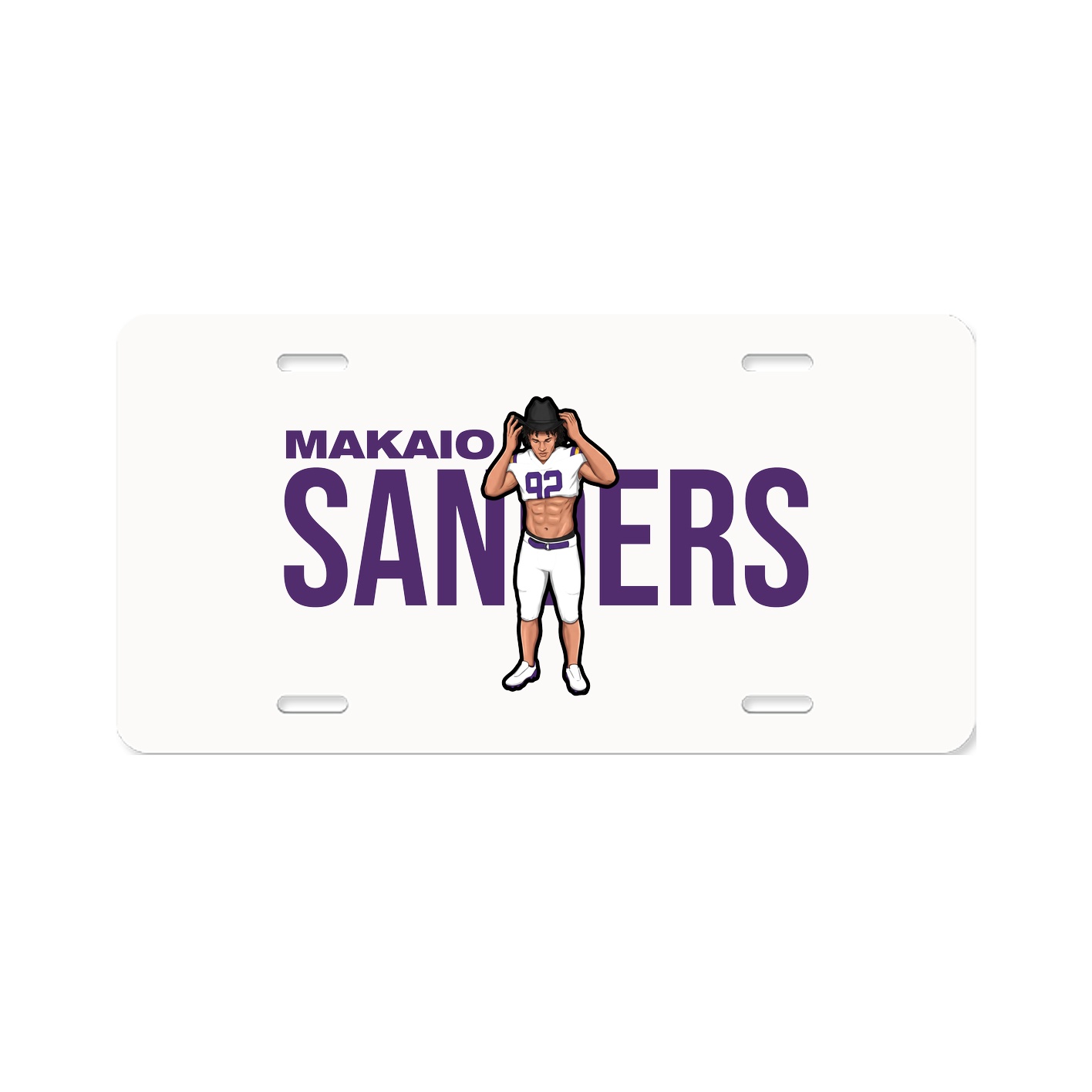 License Plate — Player Name in Classic