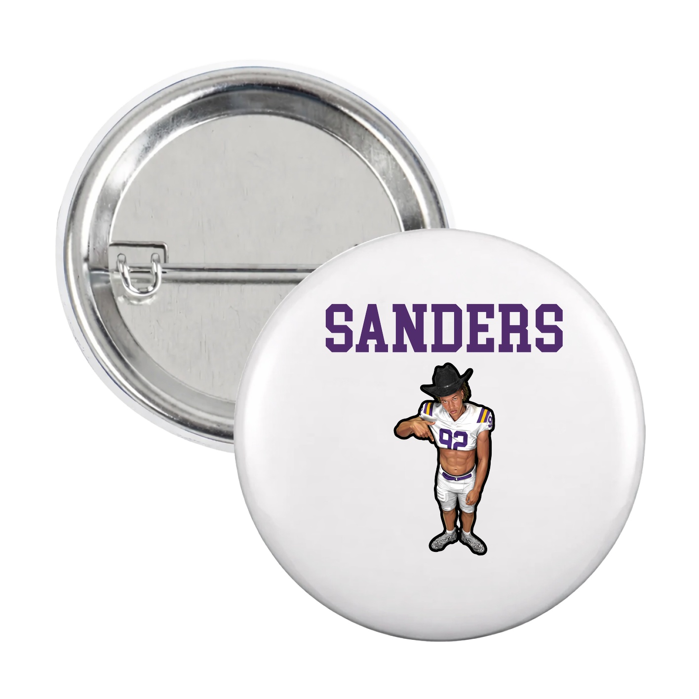 Game Day Button — Shirsey in White
