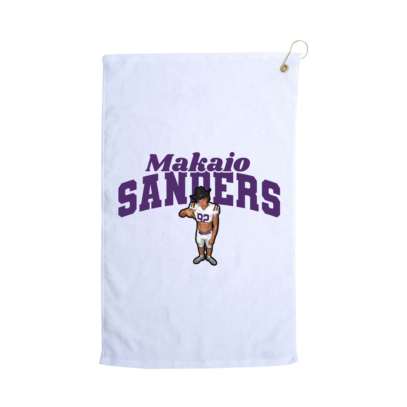 Golf Towel — Signature Arch in White