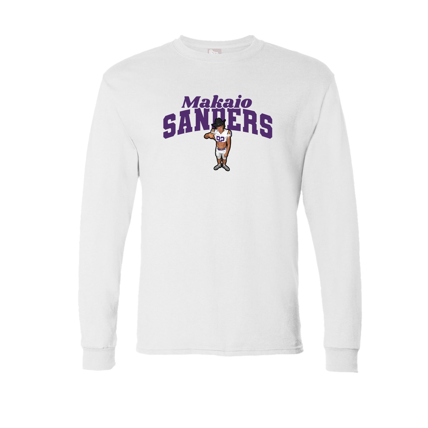 Long Sleeve Tee — Signature Arch in White