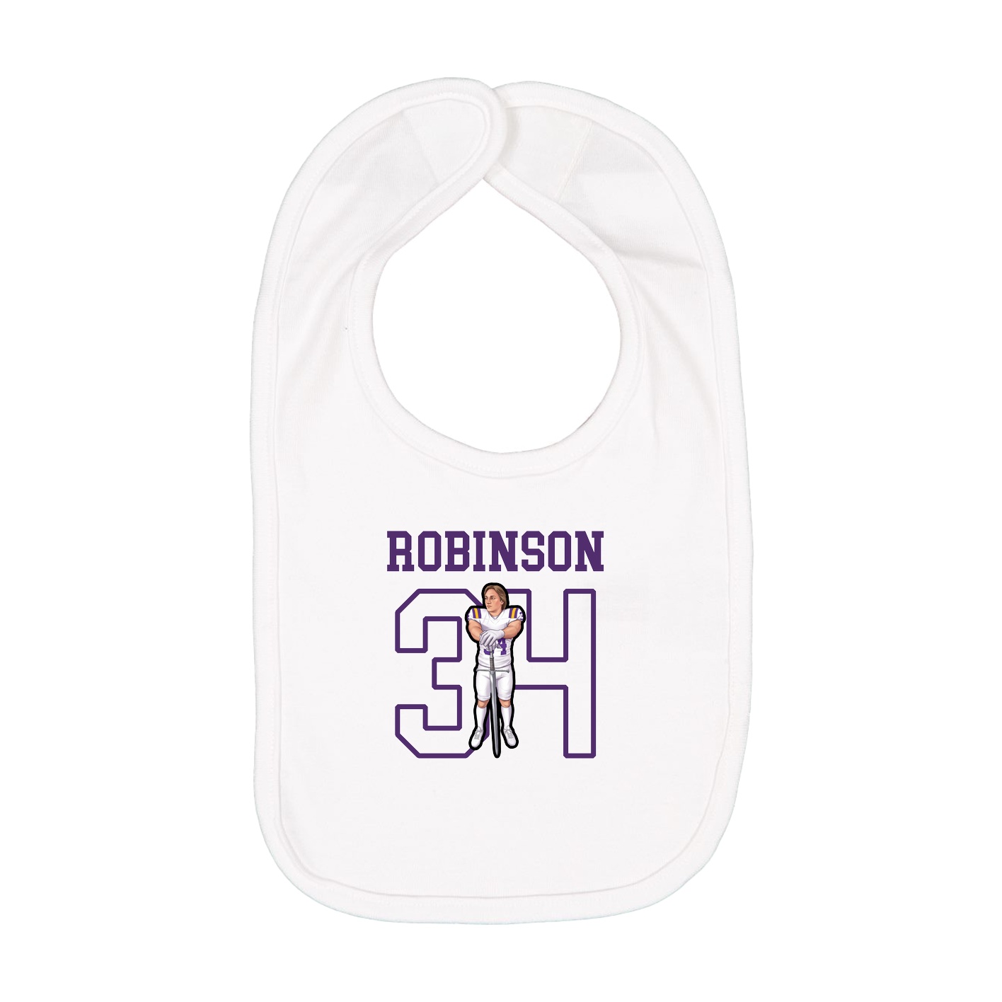 Infant Bib — Shirsey in White