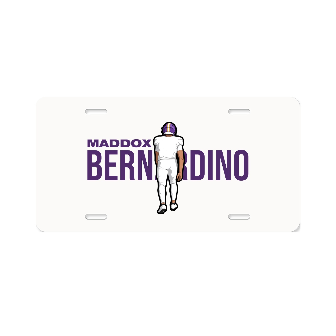 License Plate — Player Name in Classic