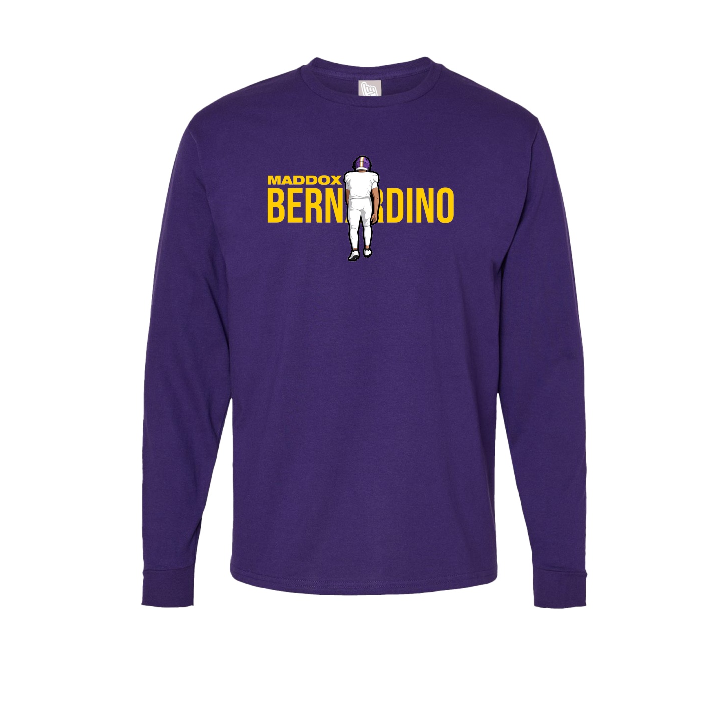 Long Sleeve Tee — Player Name in Purple