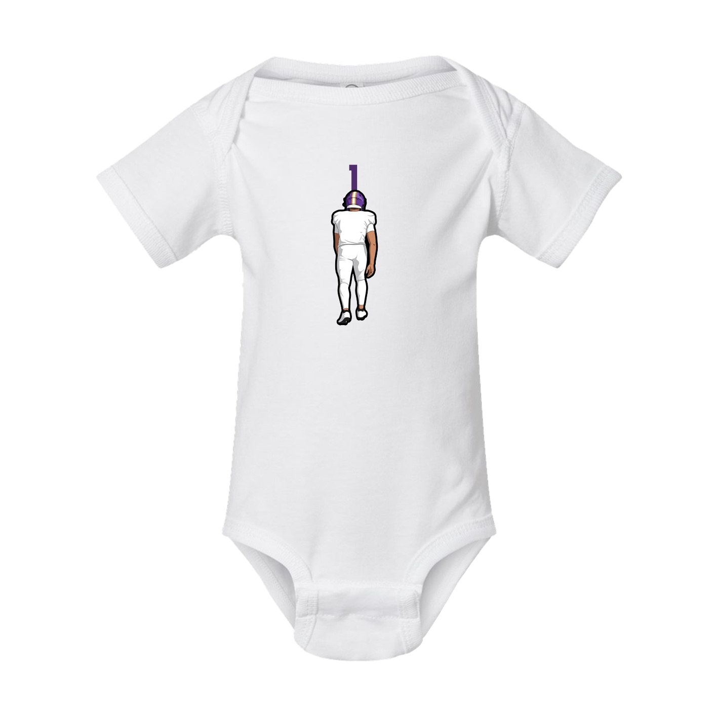 Baby Onesie — Number Top in White