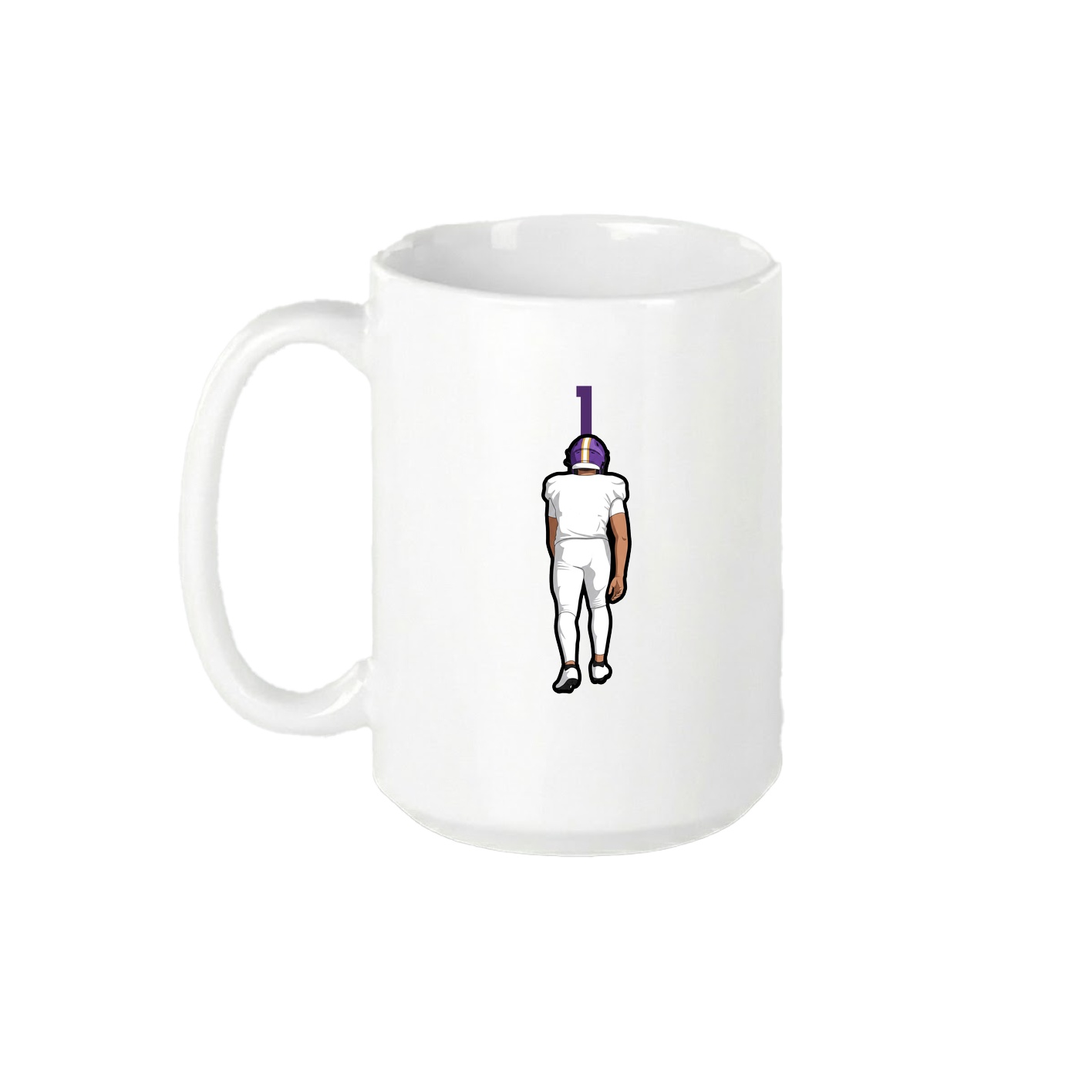 15oz Coffee Mug — Number Top in White
