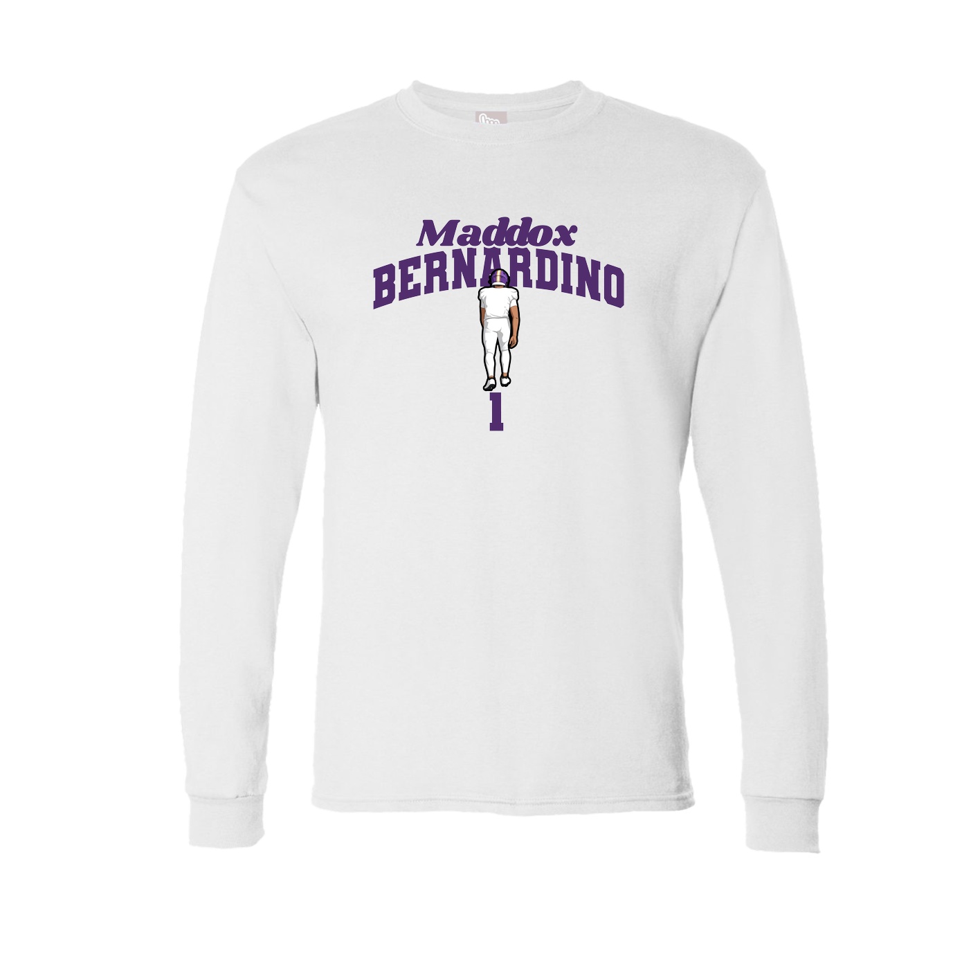 Long Sleeve Tee — Signature Arch in White