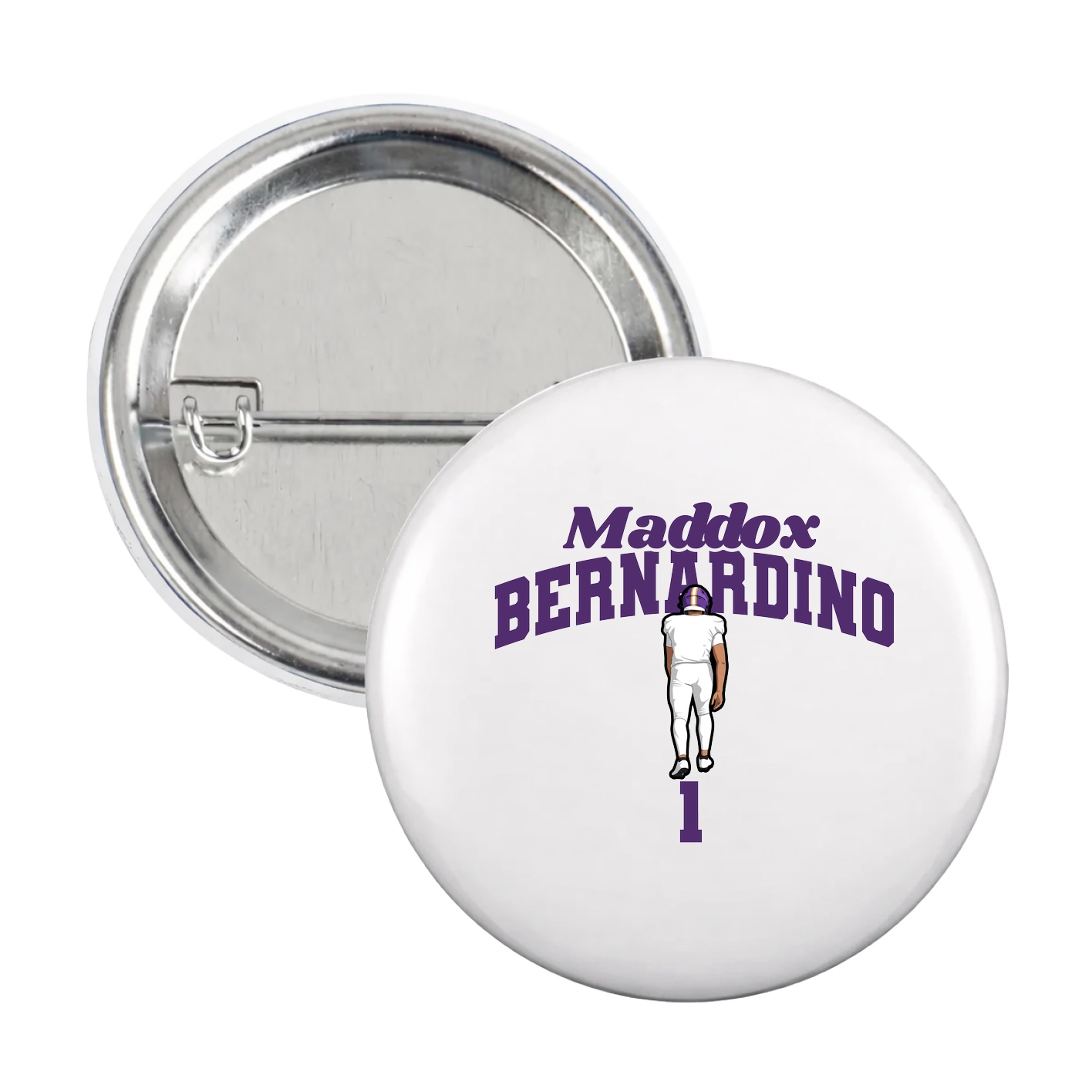 Game Day Button — Signature Arch in White