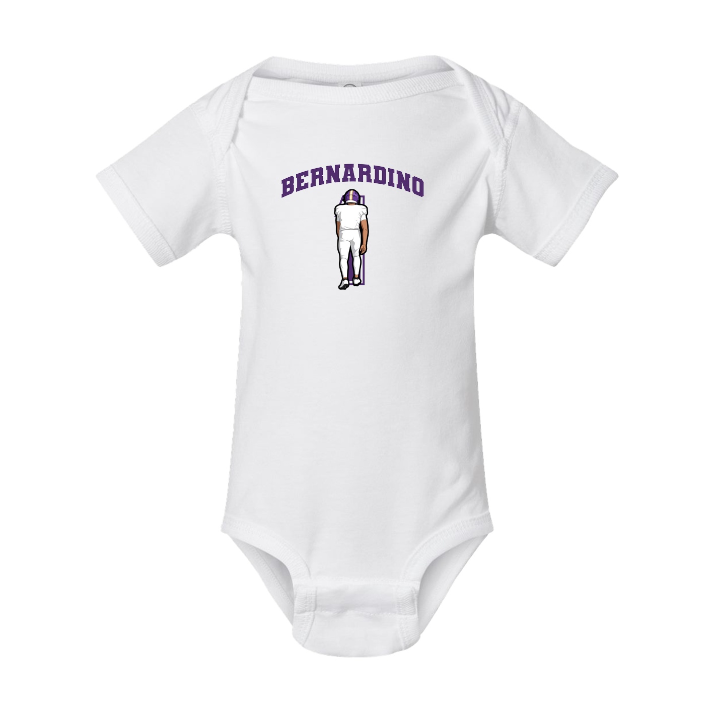 Baby Onesie — Number in White