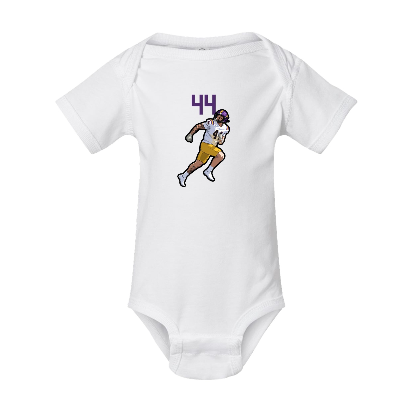Baby Onesie — Number Top in White