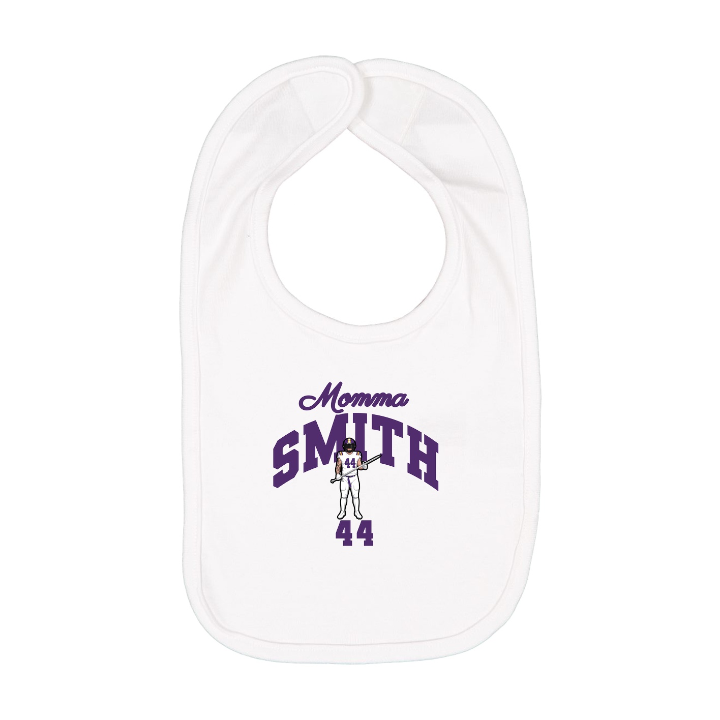 Infant Bib — Mothers Day Arch in White