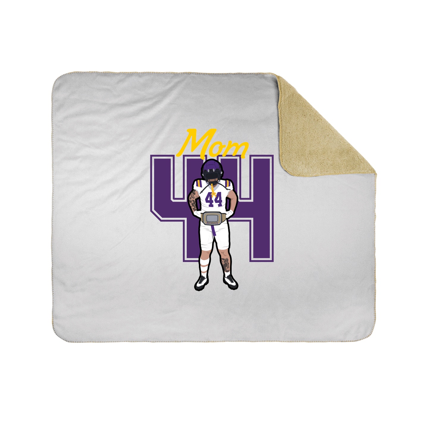 Throw Blanket — Mothers Day Shirsey in White