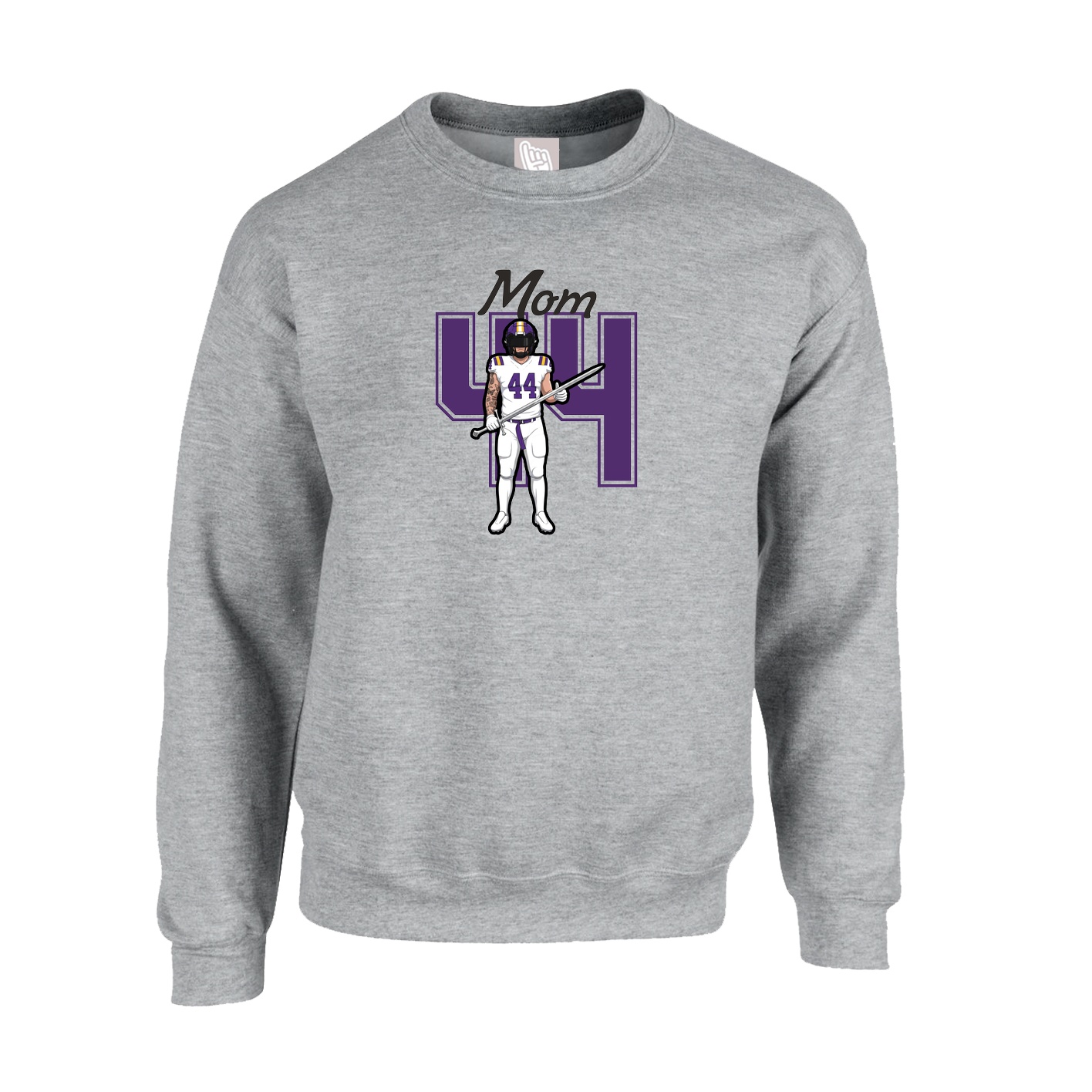 Fleece Crew — Mothers Day Shirsey in Grey