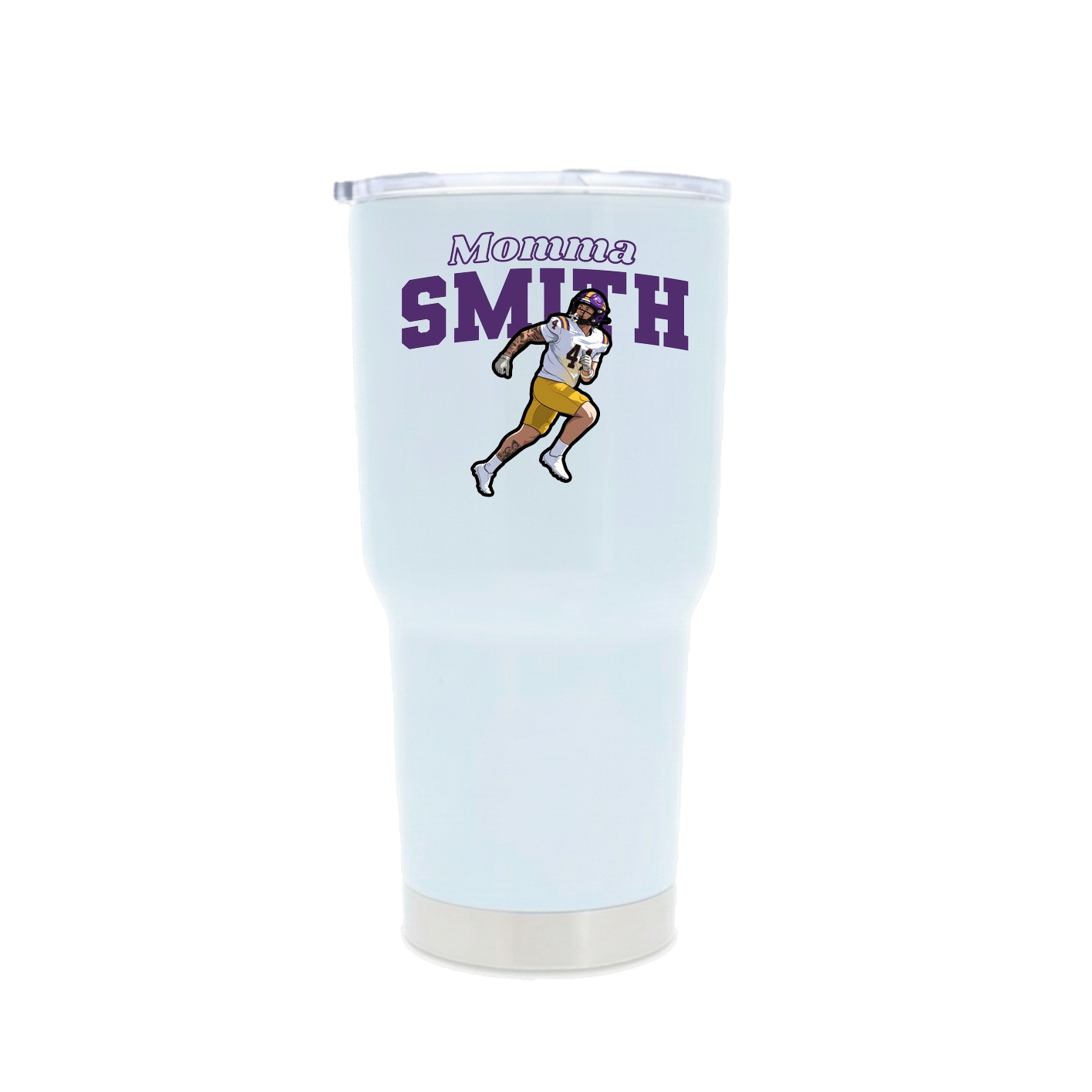 30oz Stainless Steel Tumbler — Mothers Day Block in White