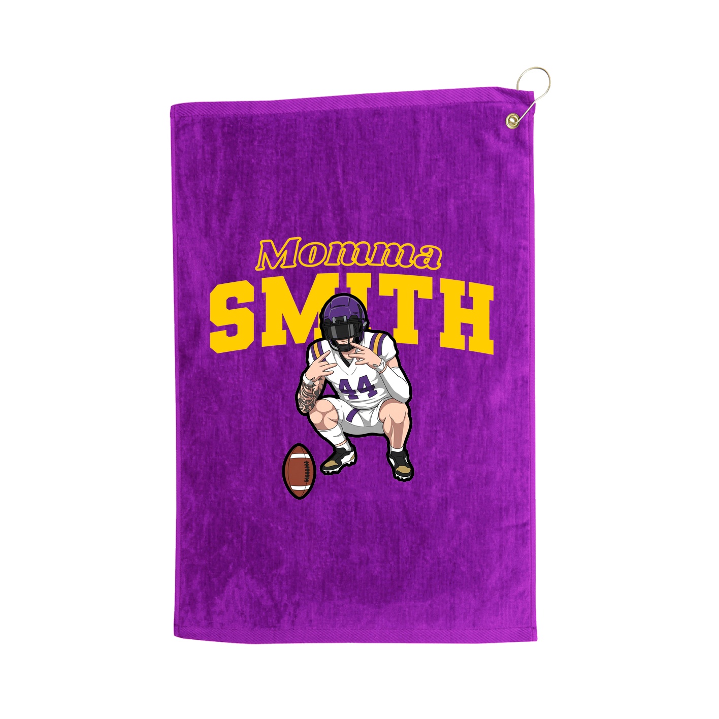 Golf Towel — Mothers Day Block in Purple