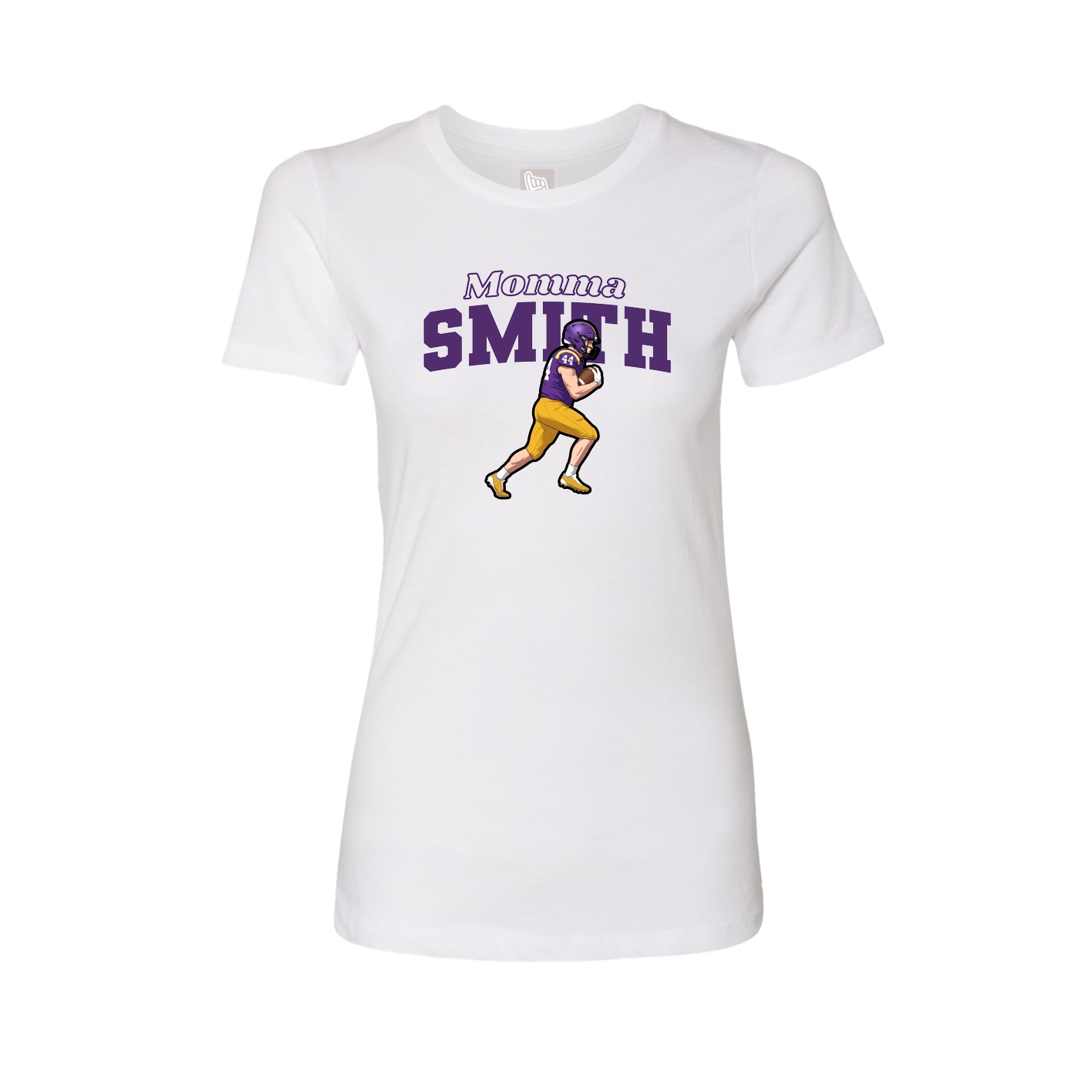 Womens Tee — Mothers Day Block in White
