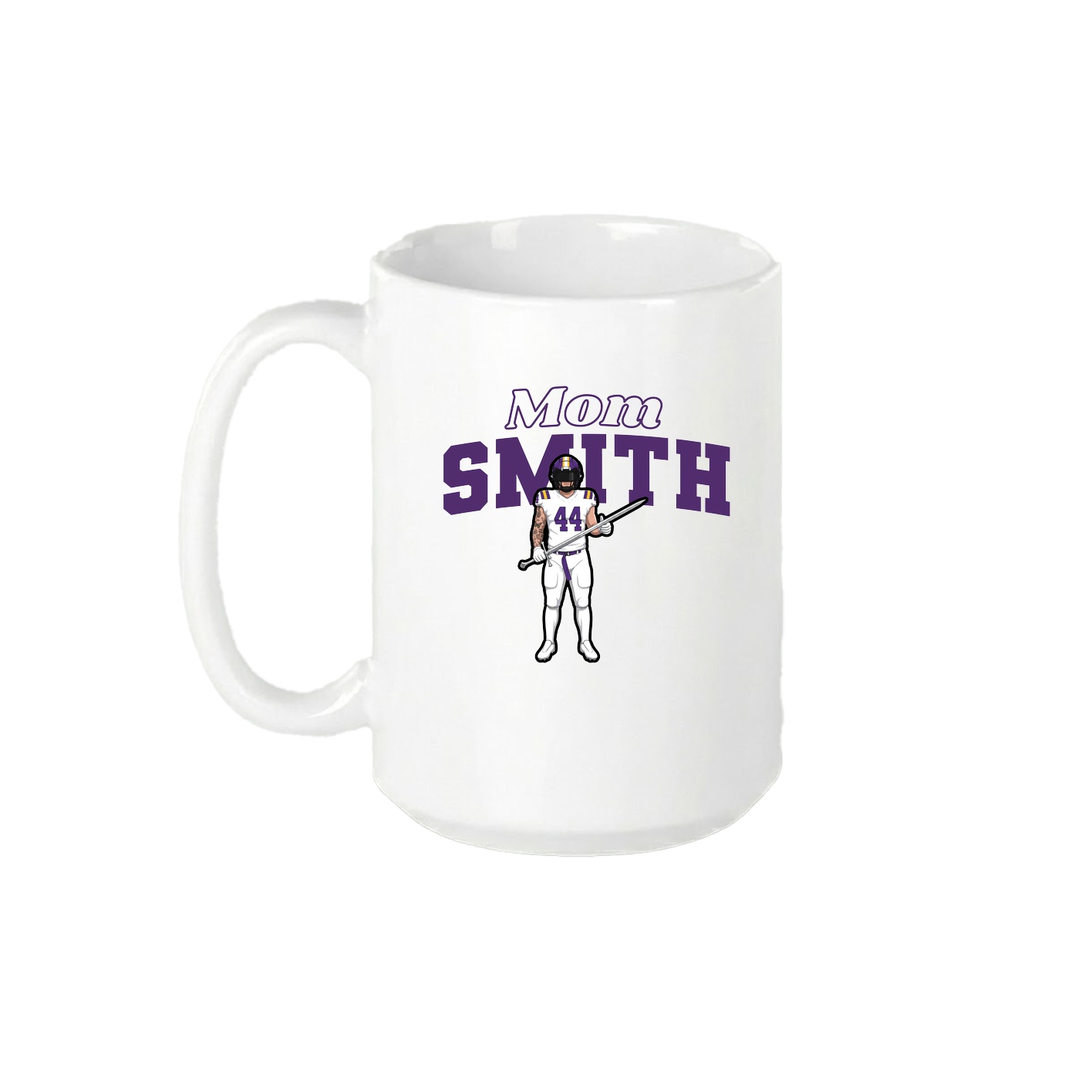 15oz Coffee Mug — Mothers Day Block in White