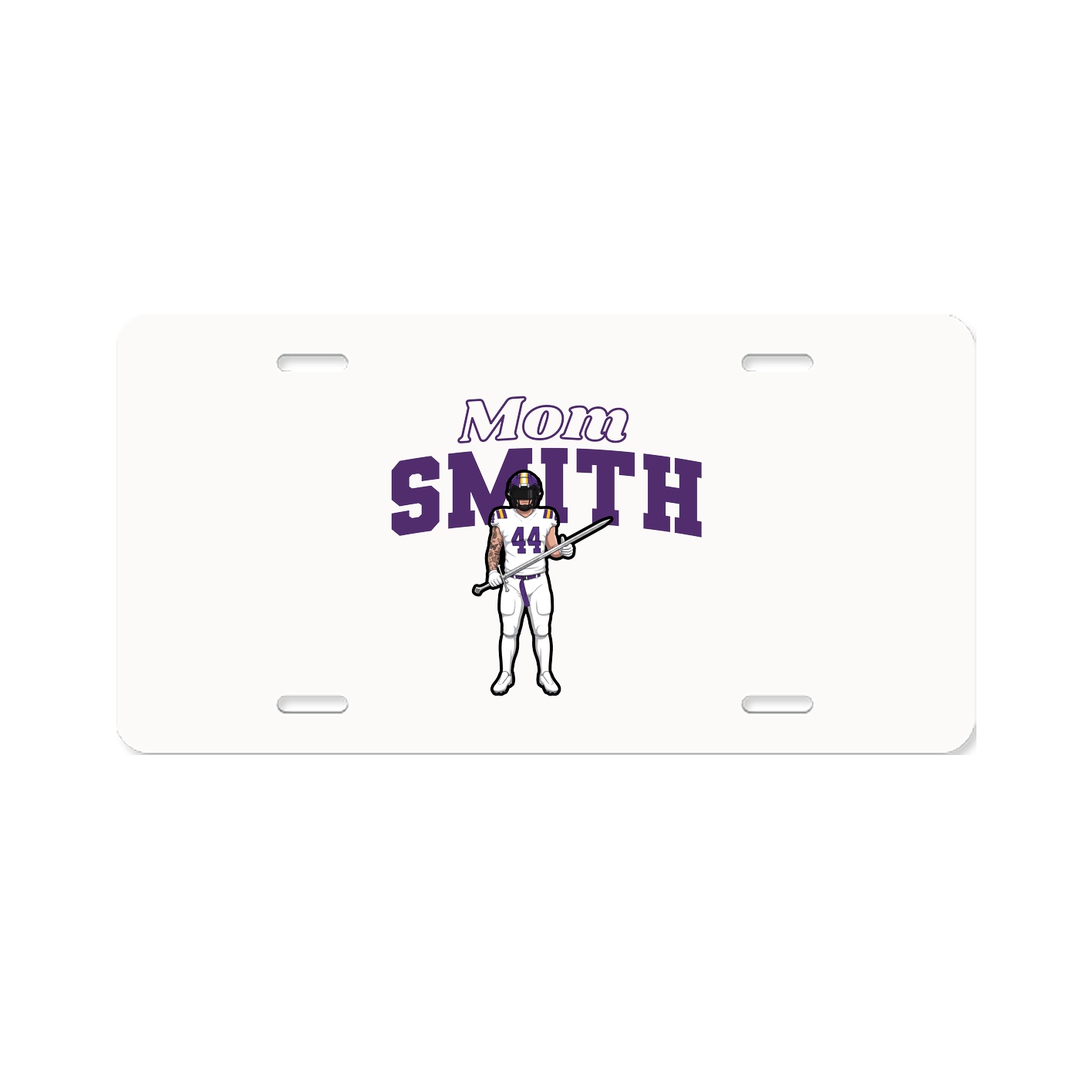 License Plate — Mothers Day Block in Classic