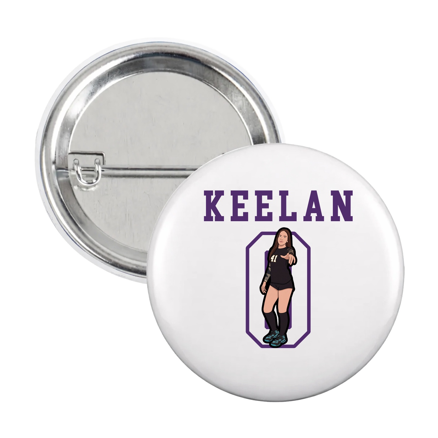 Game Day Button — Shirsey in White