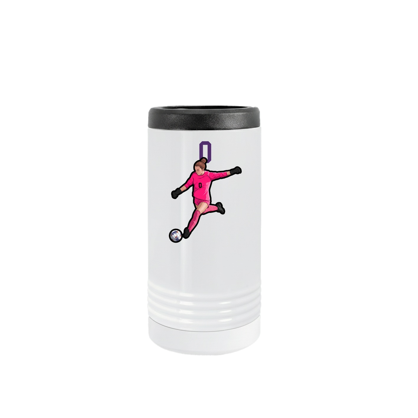 Slim Beverage Holder — Number Top in White